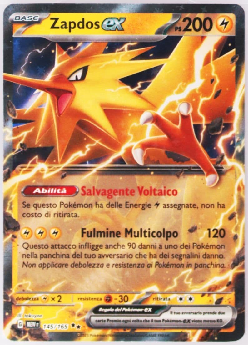 Zapdos EX (145) 2023 Pokemon Italian Mew It-151