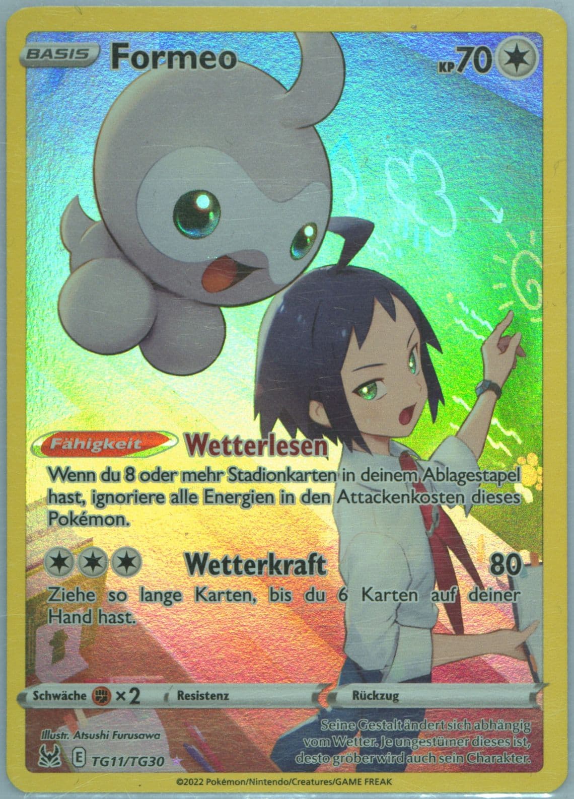 Full Art/Formeo German (TG11) 2022 Pokemon Sword & Shield Lost Origin