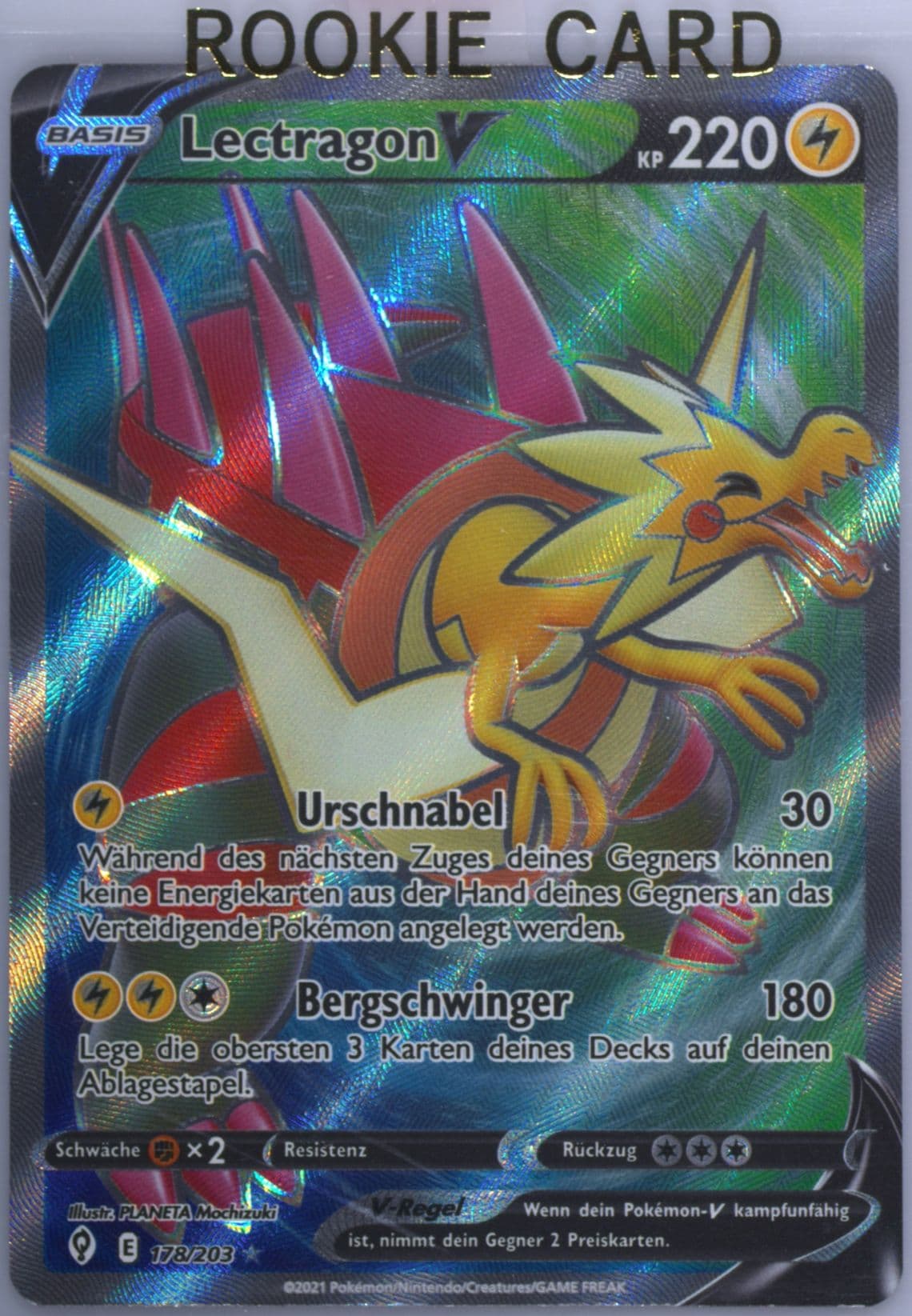 Full Art/Lectragon V German (178) 2021 Pokemon Sword & Shield Evolving Skies