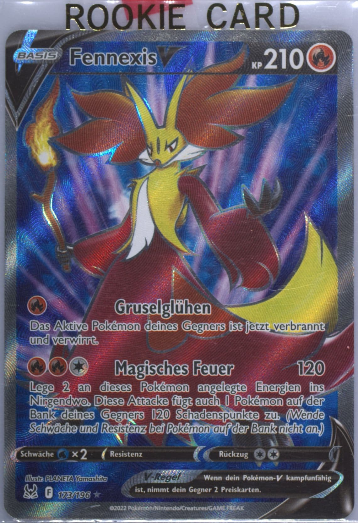 Full Art/Fennexis V German (173) 2022 Pokemon Sword & Shield Lost Origin