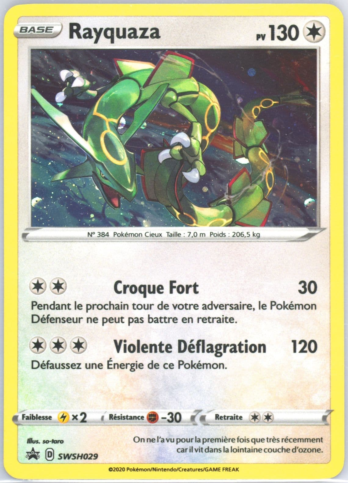 Rayquaza-Holo Triple Blisters Pack-French (029) 2020 Pokemon Swsh Black Star Promo