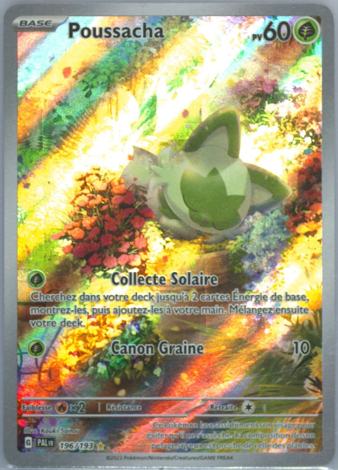 Sprigatito Illustration Rare (196) 2023 Pokemon French Pal FR-Paldea Evolved