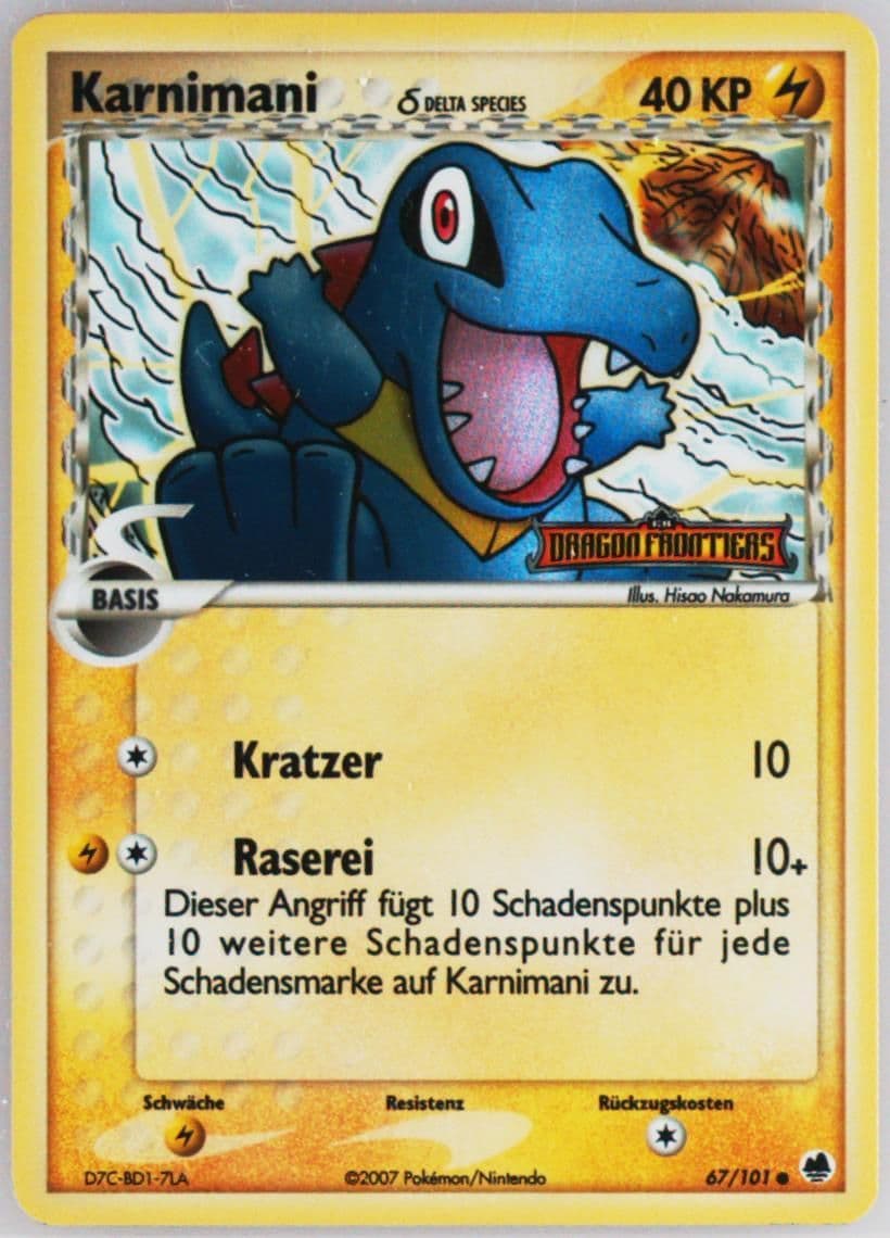 Karnimani-Reverse Foil German (67) 2006 Pokemon EX Dragon Frontiers