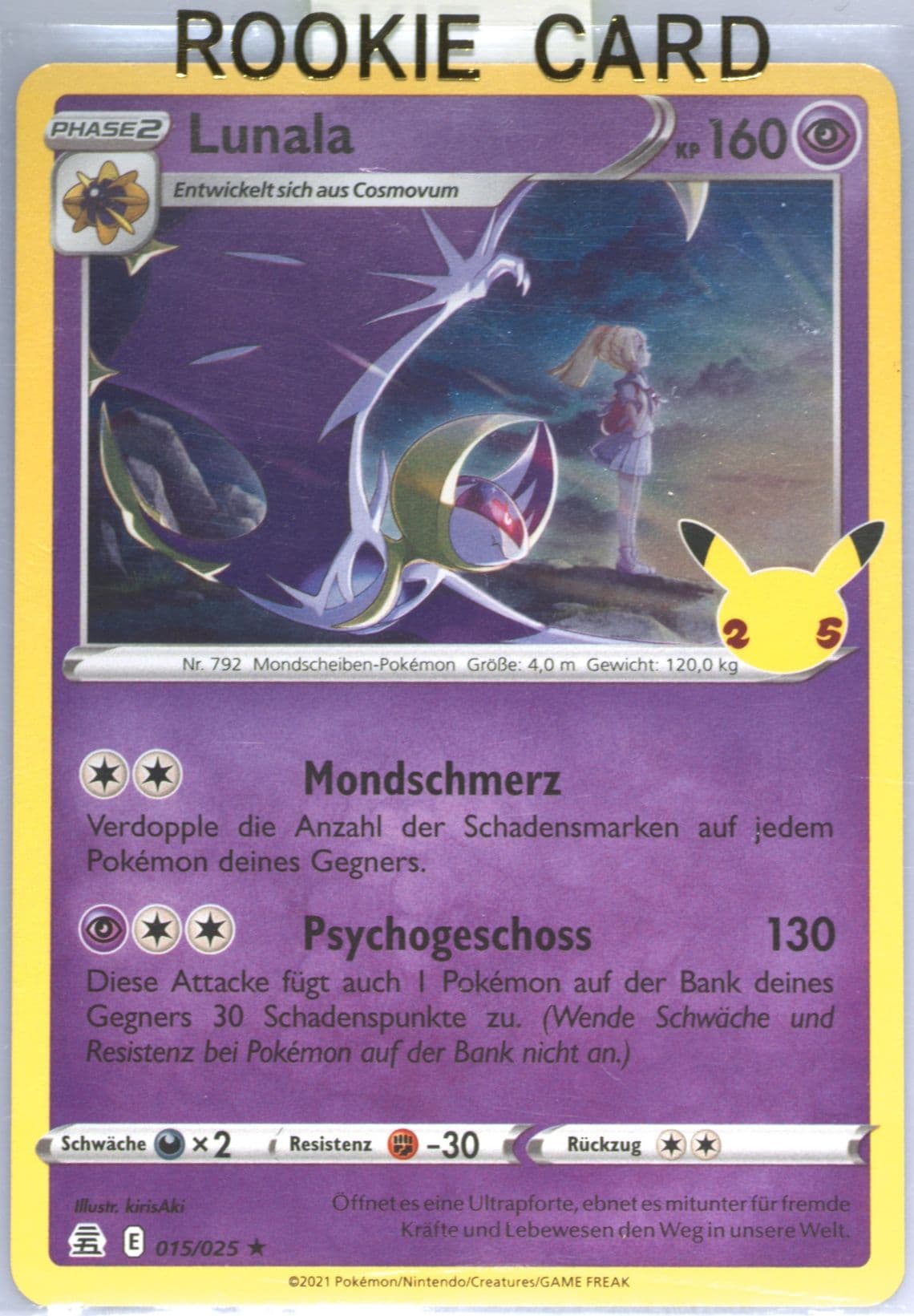 Lunala German (015) 2021 Pokemon Celebrations