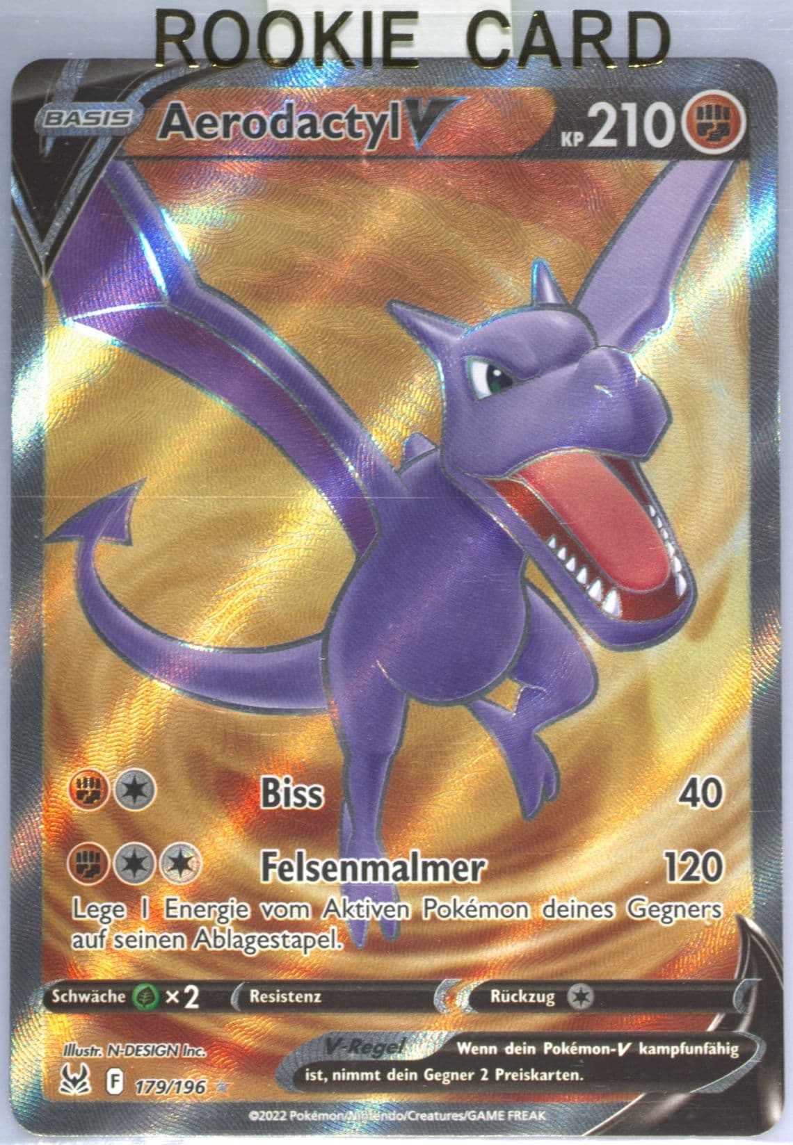 Full Art/Aerodactyl V German (179) 2022 Pokemon Sword & Shield Lost Origin