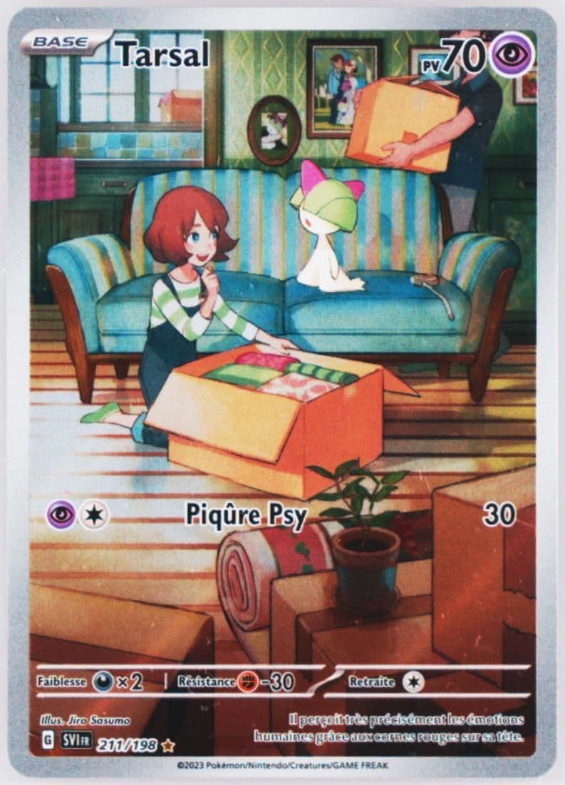 Ralts Illustration Rare (211) 2023 Pokemon French Svi FR-Scarlet & Violet