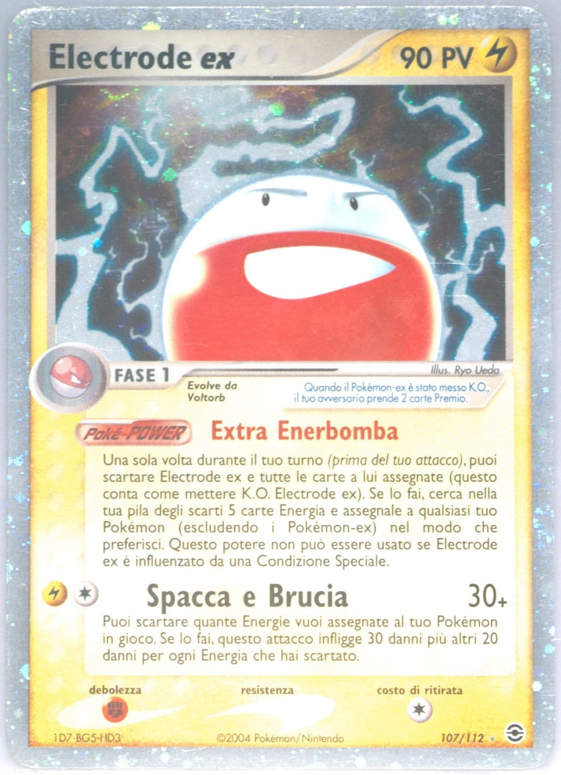 Electrode EX-Holo Italian (107) 2004 Pokemon EX Fire Red & Leaf Green