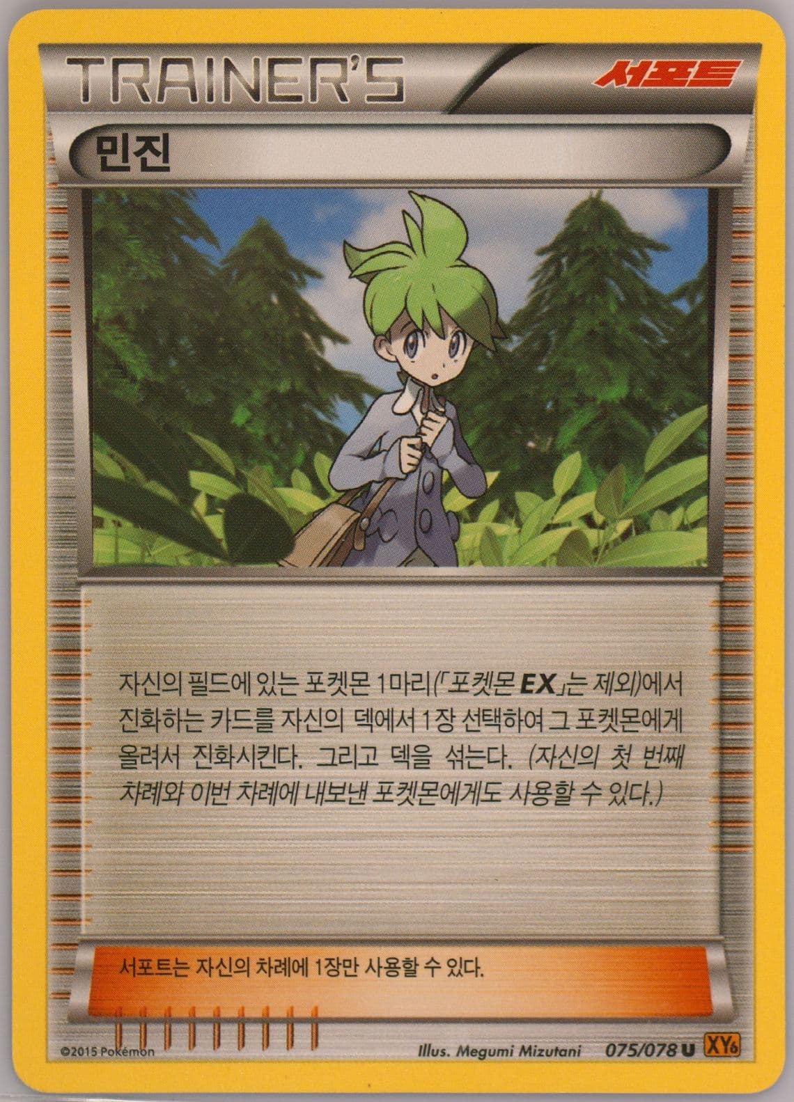 Wally (075) 2015 Pokemon Korean XY Emerald Break