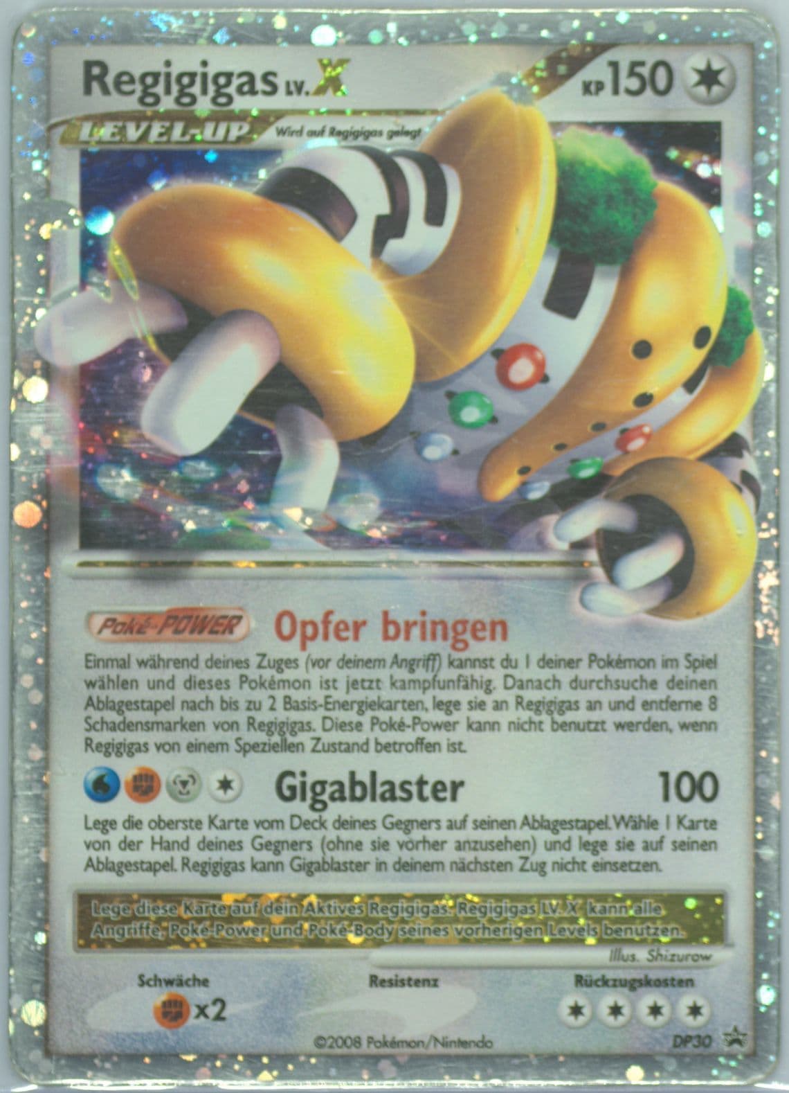 Regigigas LV.X-Holo Holiday Tin-German (DP30) 2008 Pokemon Diamond & Pearl Black Star Promo