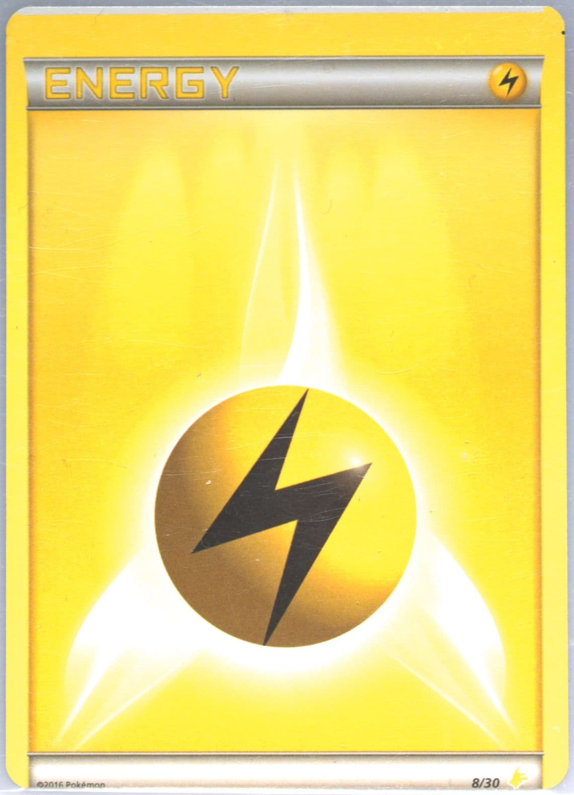 Lightning Energy (8) 2016 Pokemon XY Trainer Kit Pikachu Libre Half Deck