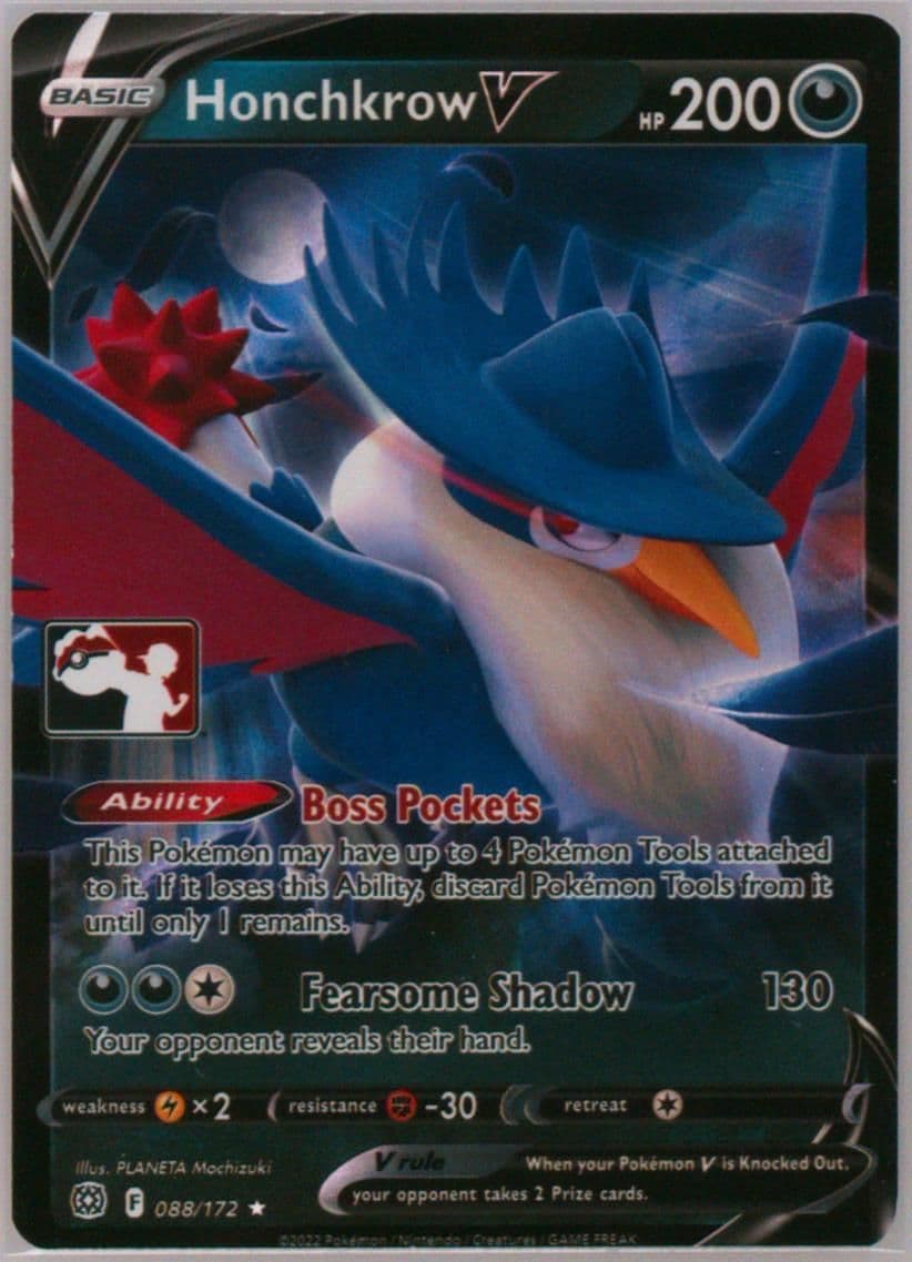 Honchkrow V (088) 2023 Pokemon Play! Pokemon Prize Pack: Series 2