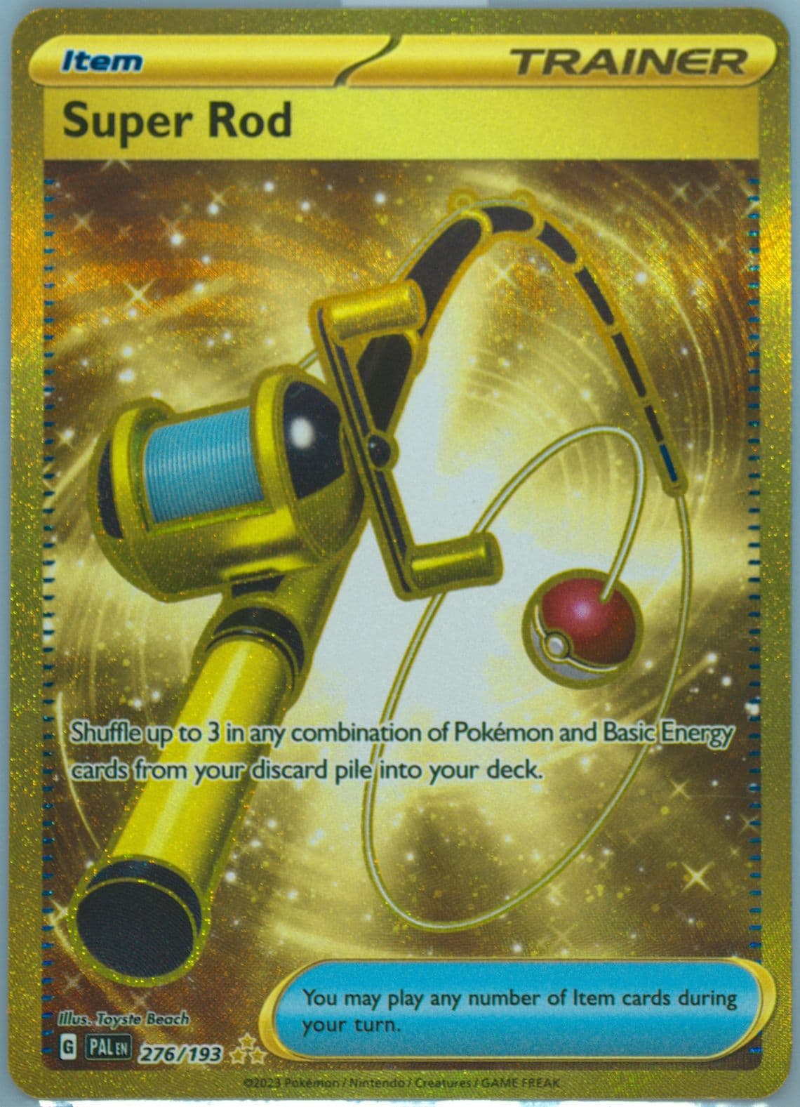 Super Rod Hyper Rare (276) 2023 Pokemon Italian Pal It-Paldea Evolved