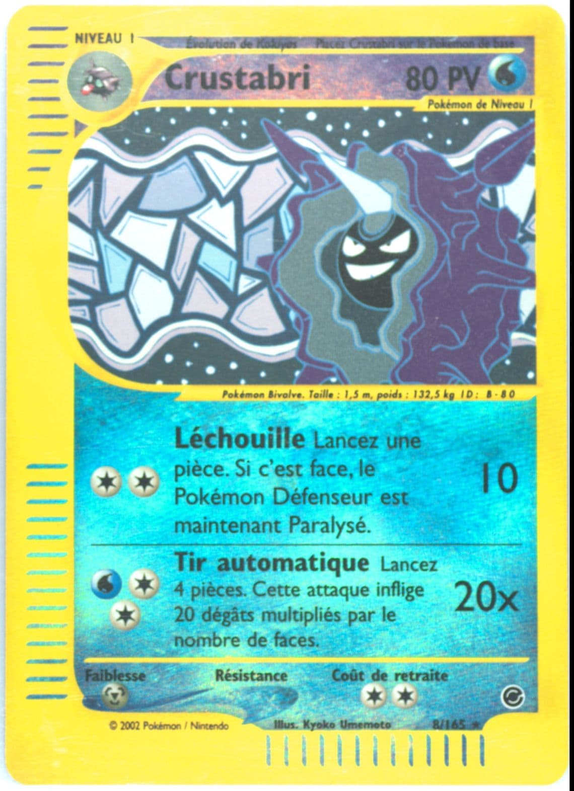 Crustabri-Reverse Foil (8) 2003 Pokemon French Expedition