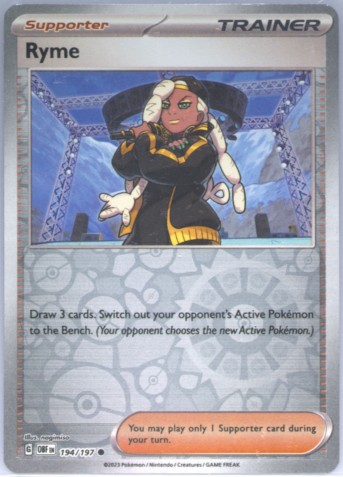 Ryme Reverse Holo (194) 2023 Pokemon Obf EN-Obsidian Flames