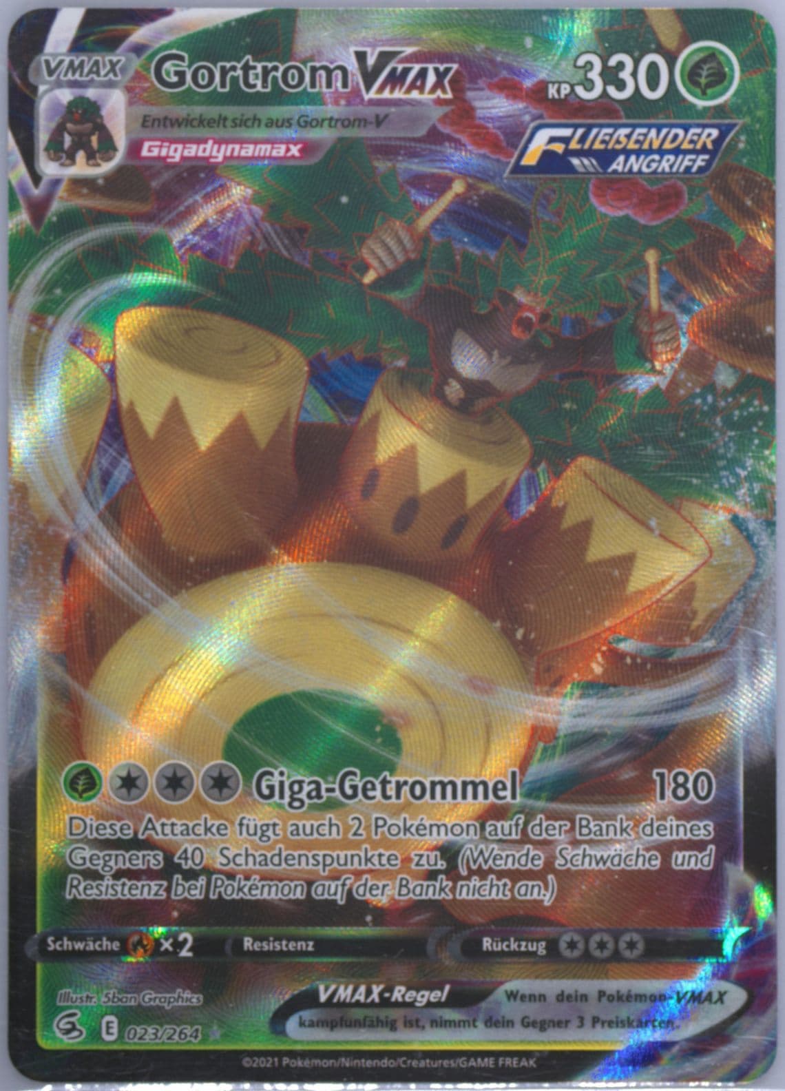 Full Art/Gortrom Vmax German (023) 2021 Pokemon Sword & Shield Fusion Strike