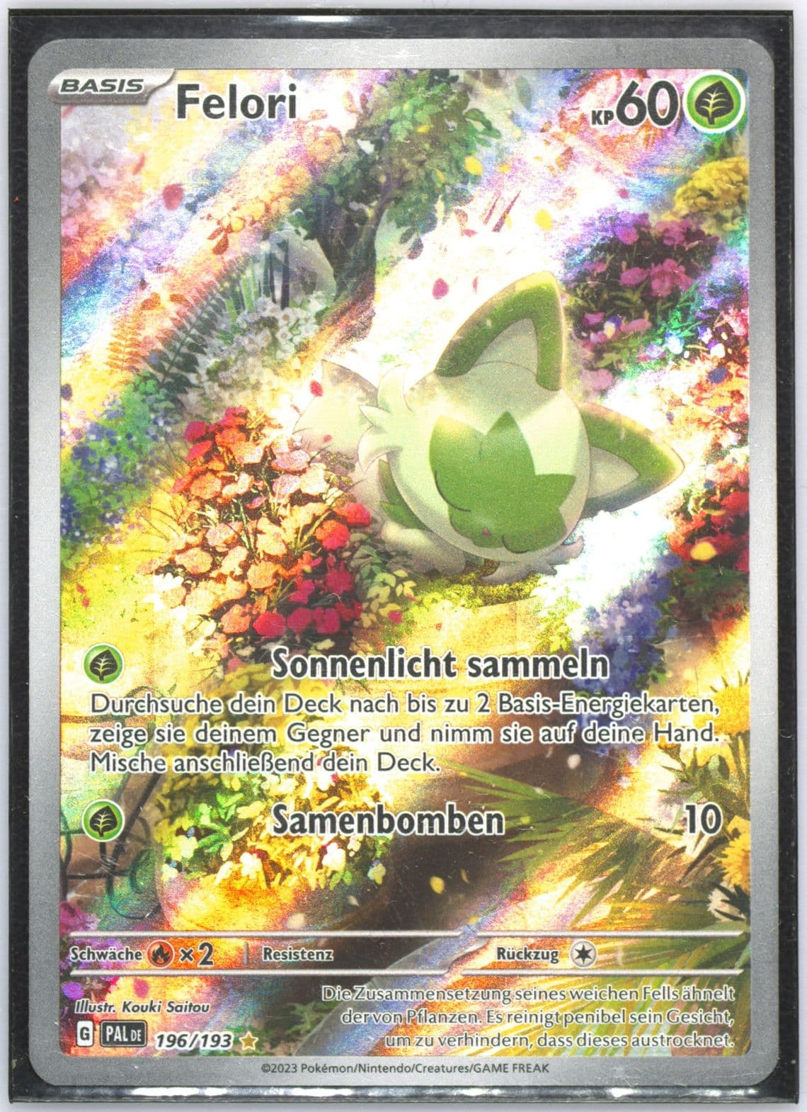 Sprigatito Illustration Rare (196) 2023 Pokemon German Pal de-Paldea Evolved