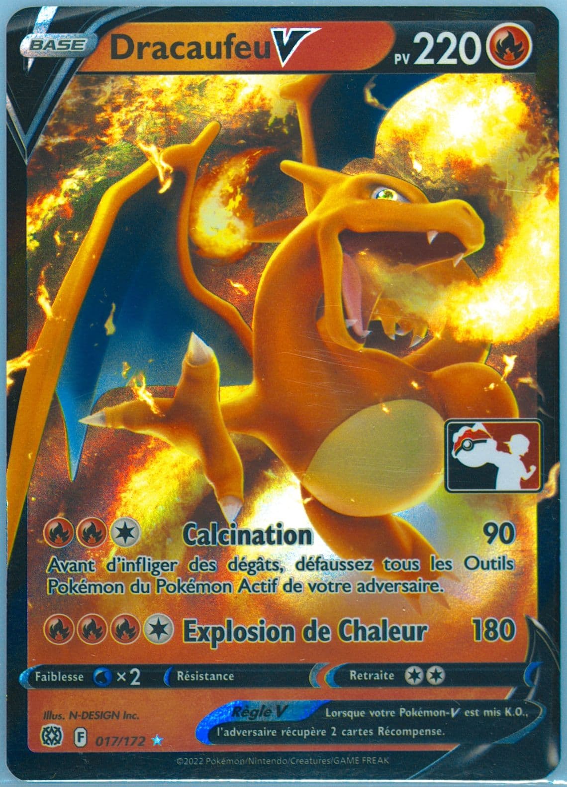 Charizard V French (017) 2023 Pokemon Play! Pokemon Prize Pack: Series 2