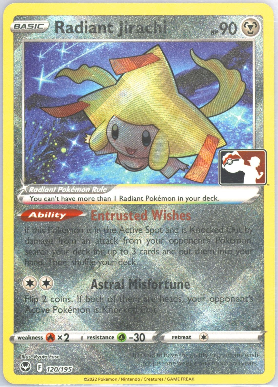 Radiant Jirachi (120) 2023 Pokemon Play! Pokemon Prize Pack: Series 3