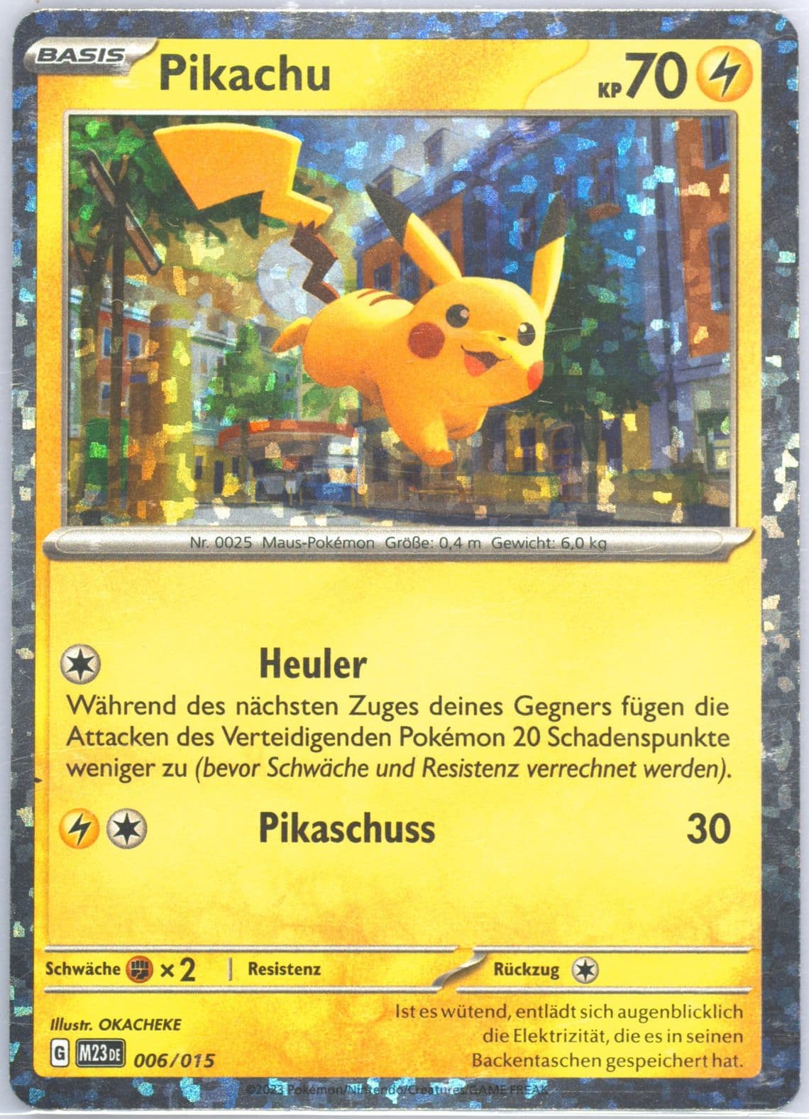 Pikachu (006) 2023 Pokemon M23 de-Mcdonald's Collection