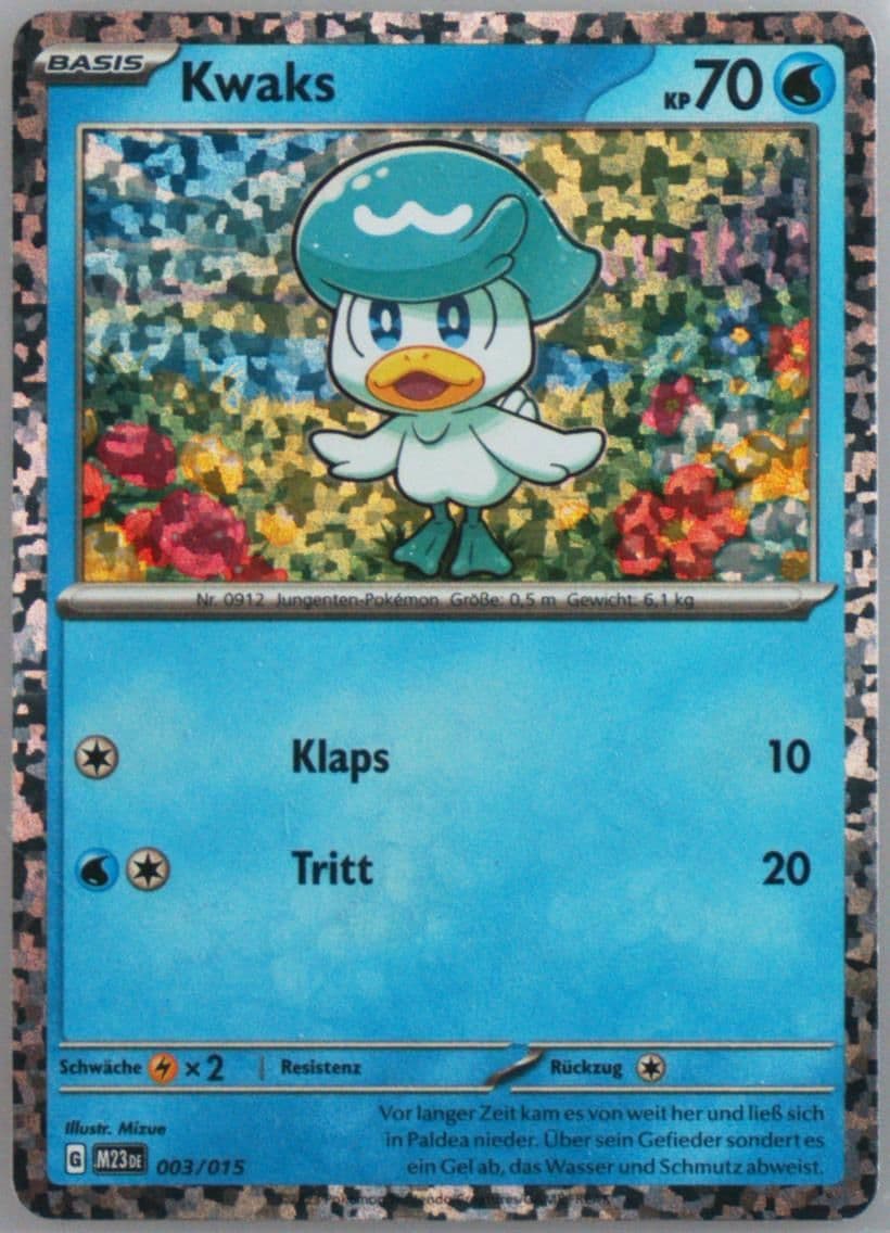 Quaxly (003) 2023 Pokemon M23 de-Mcdonald's Collection