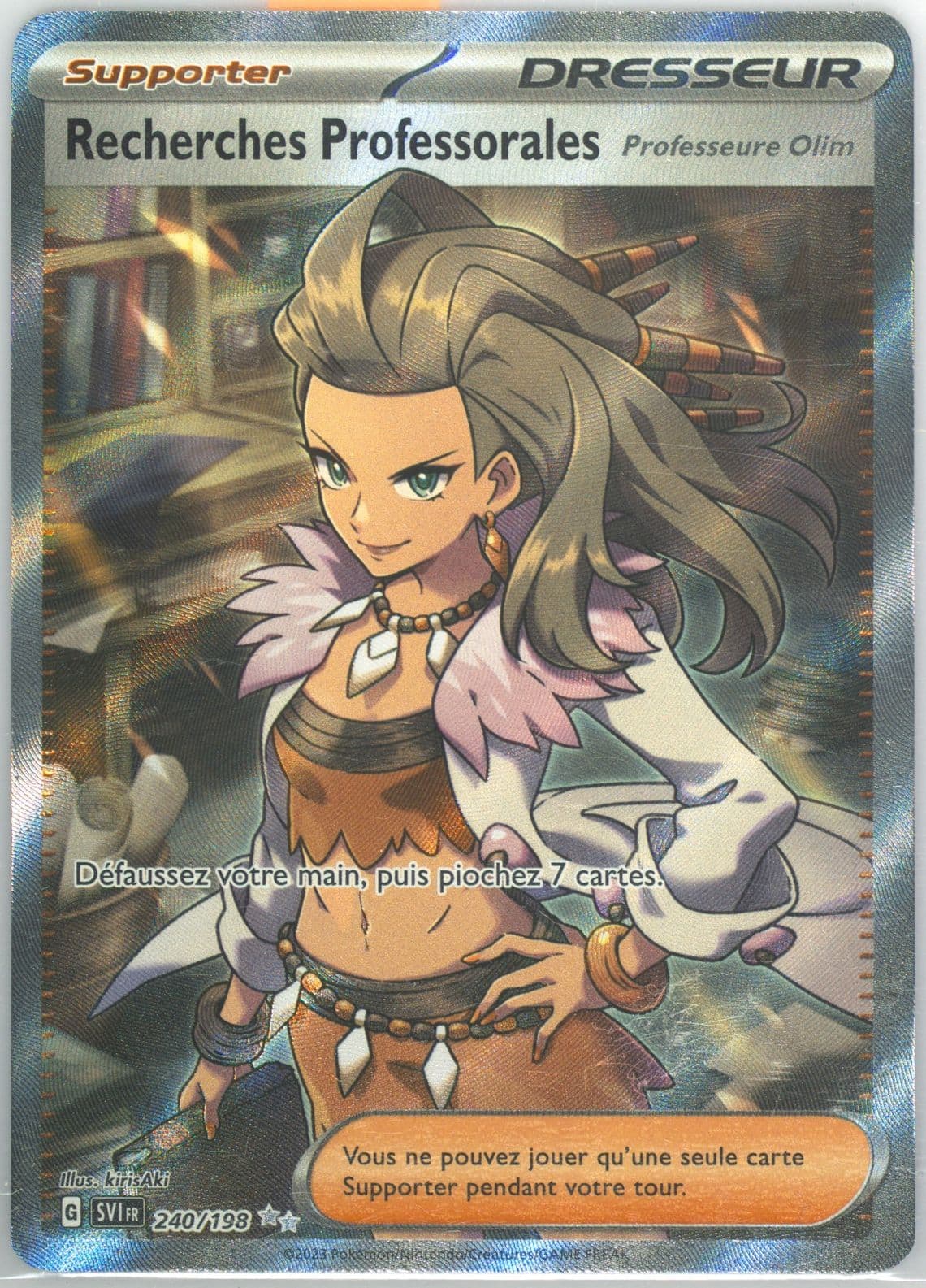 Professor's Research Ultra Rare (240) 2023 Pokemon French Svi FR-Scarlet & Violet