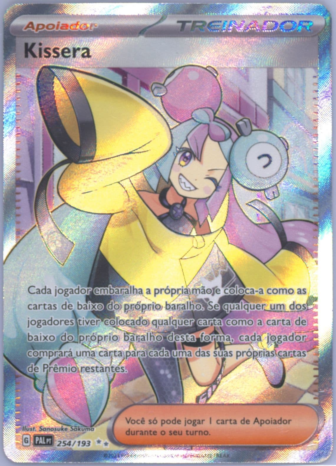 Iono Ultra Rare (254) 2023 Pokemon Portuguese Pal PT-Paldea Evolved
