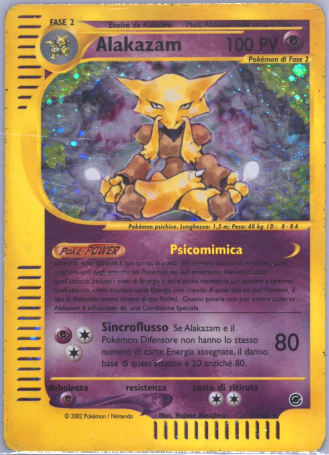 Alakazam-Holo Italian (1) 2002 Pokemon Expedition