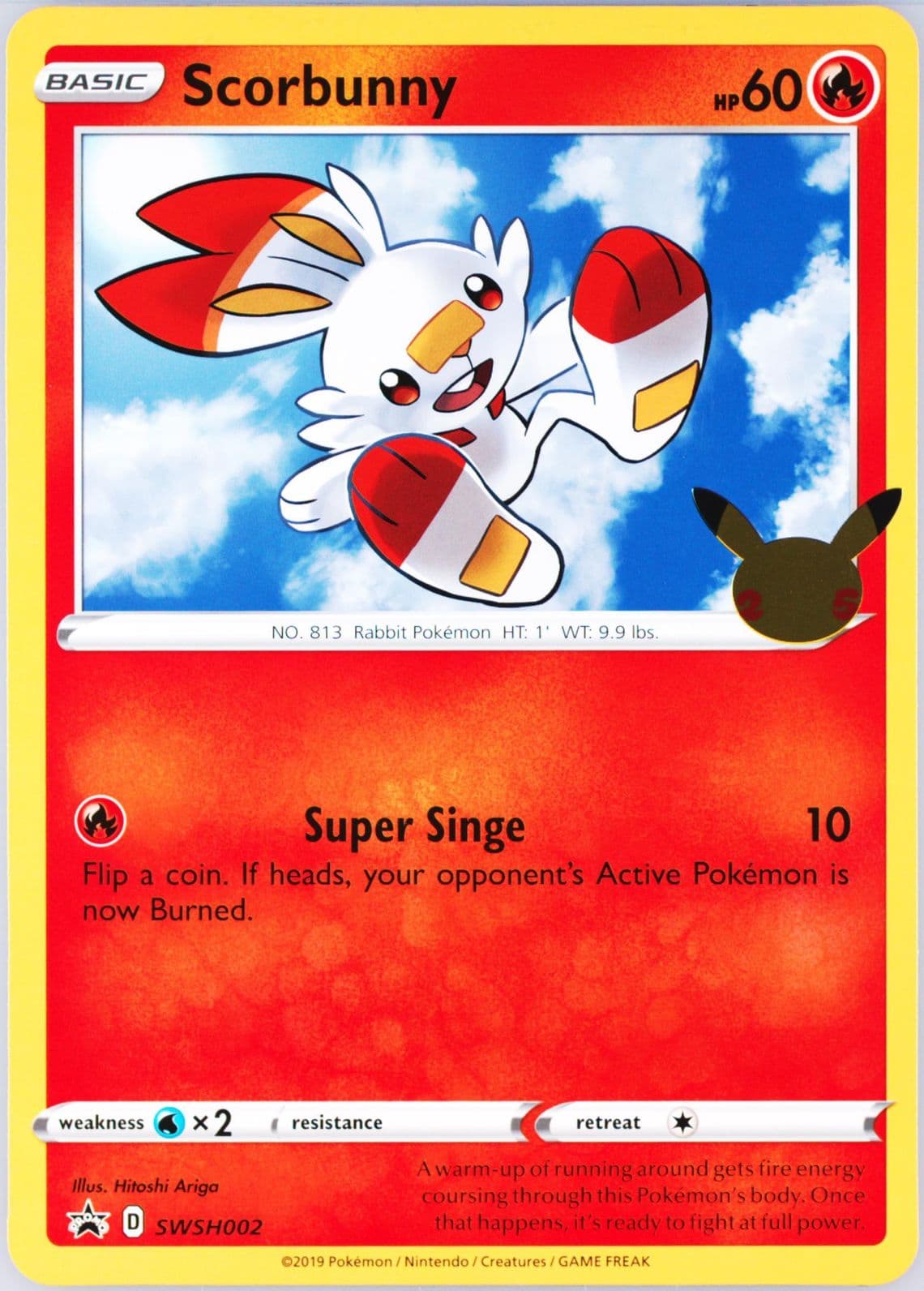 Scorbunny (002) 2021 Pokemon First Partner Jumbos