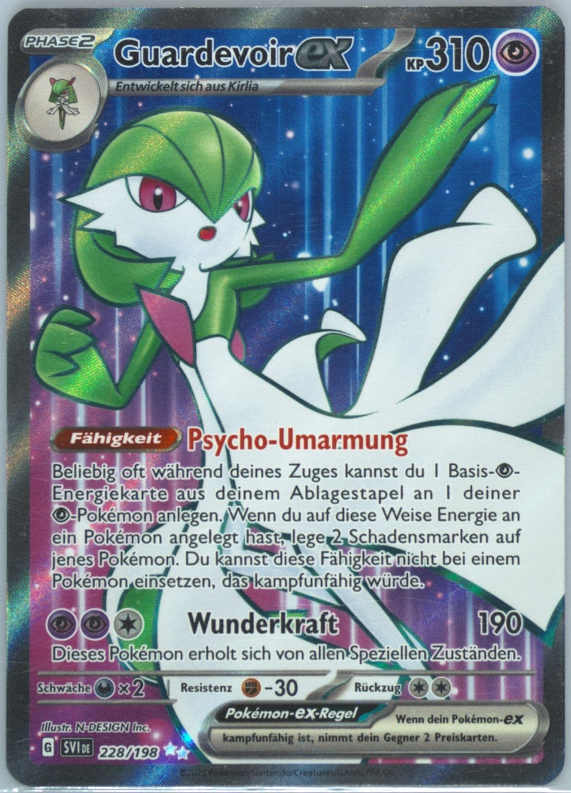 Gardevoir EX Ultra Rare (228) 2023 Pokemon German Svi de-Scarlet & Violet