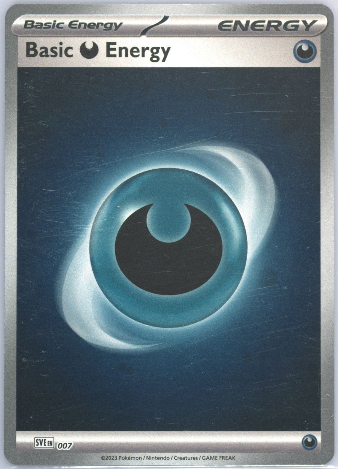 Basic Darkness Energy Cosmos Holo (007) 2023 Pokemon Sve EN-Basic Energies