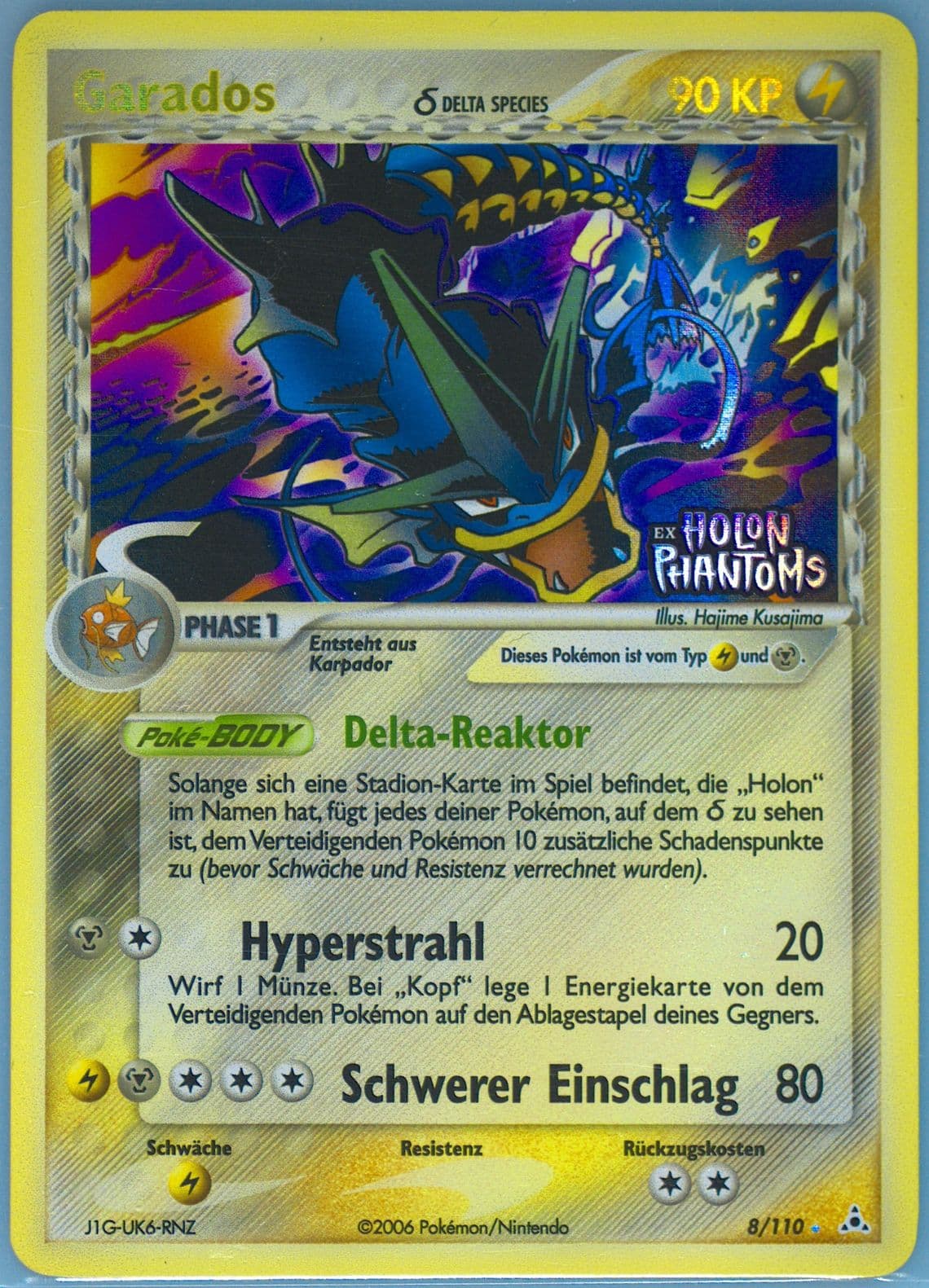Garados-Reverse Foil German (8) 2006 Pokemon EX Holon Phantoms
