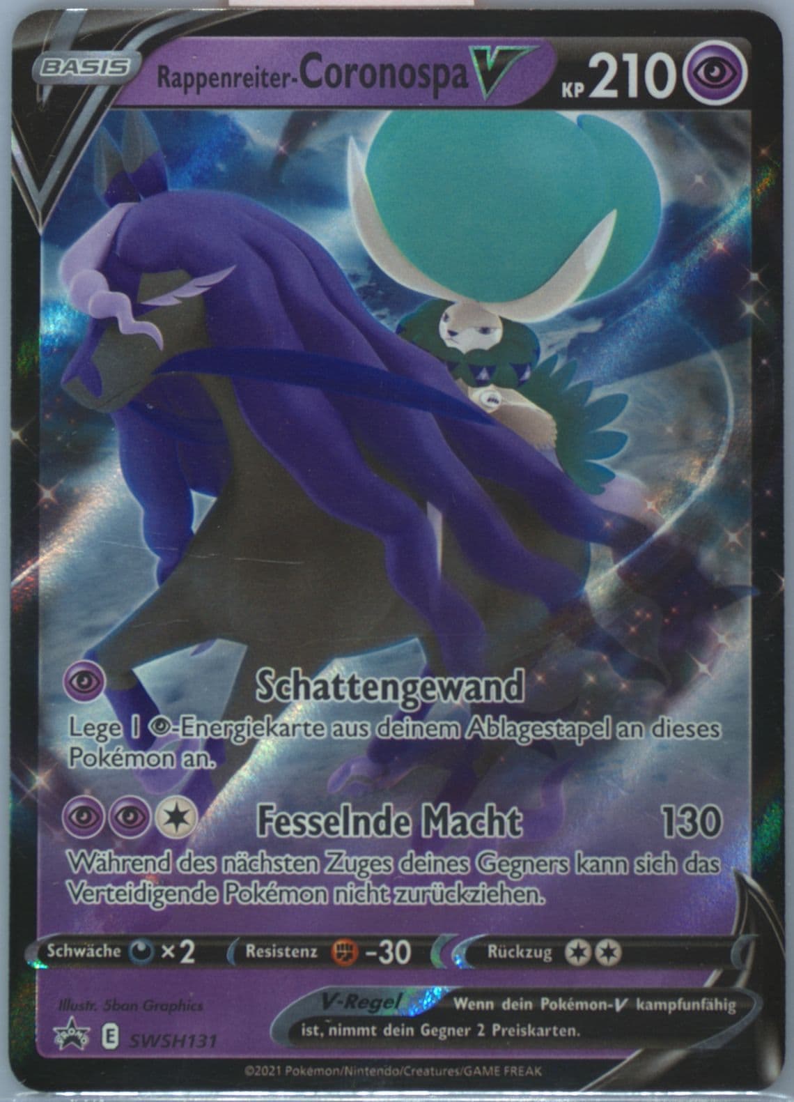 Rapppenreiter-Coronospa V Shadow Rider Calyrex V Box-German (131) 2021 Pokemon Swsh Black Star Promo