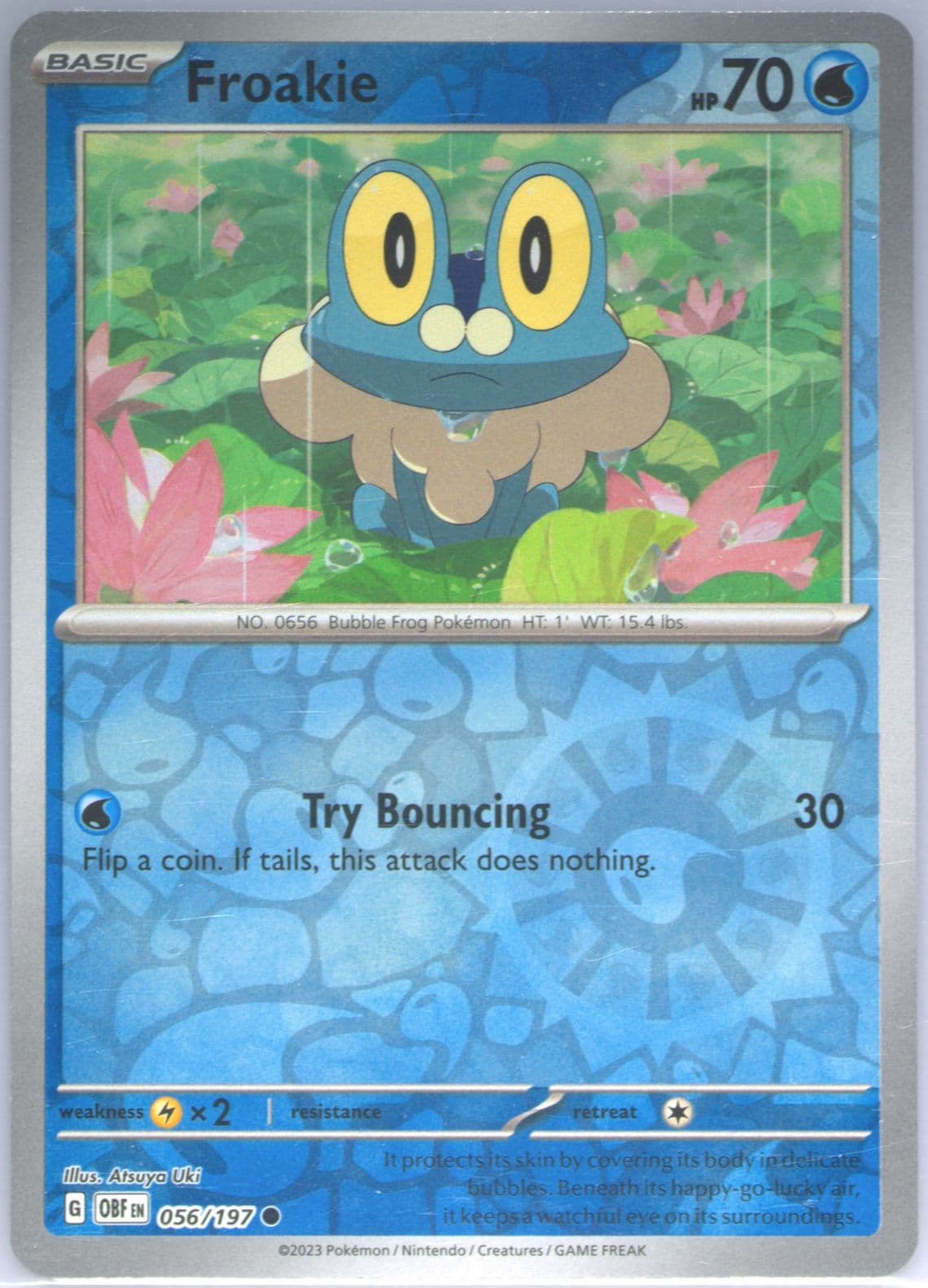 Froakie Reverse Holo (056) 2023 Pokemon Obf EN-Obsidian Flames