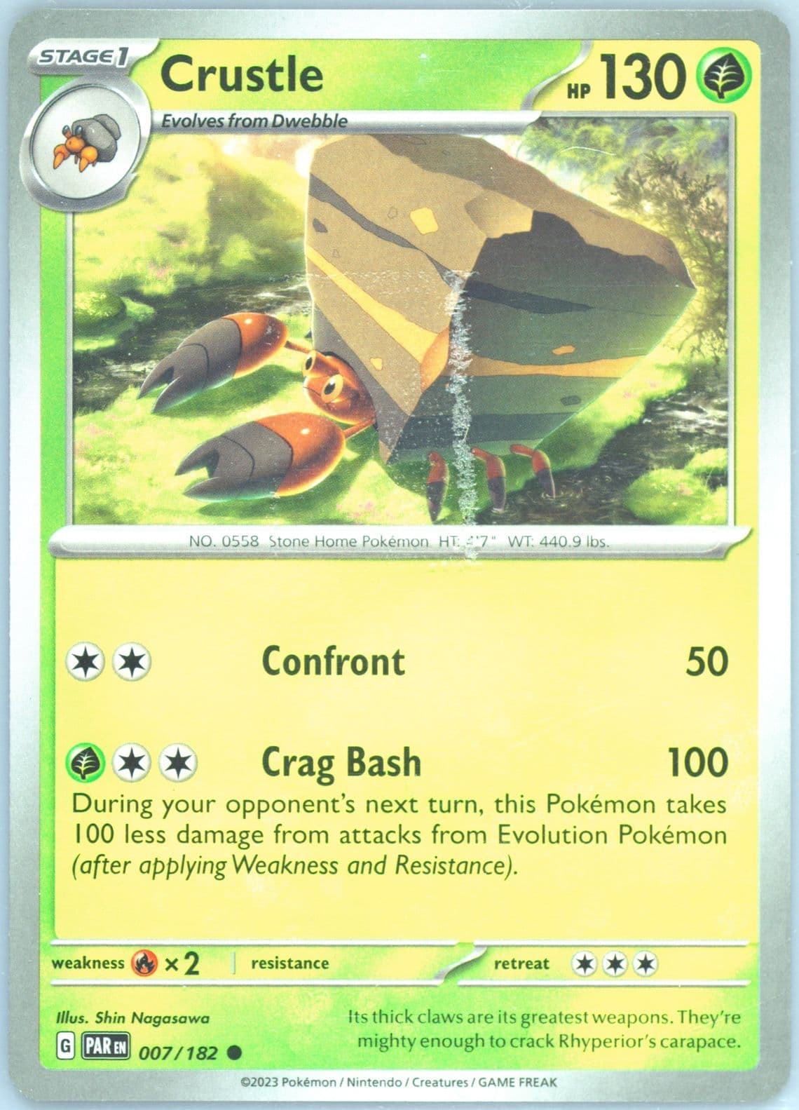 Crustle (007) 2023 Pokemon Par EN-Paradox Rift