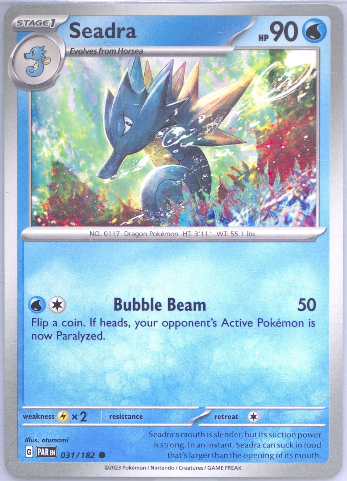 Seadra (031) 2023 Pokemon Par EN-Paradox Rift