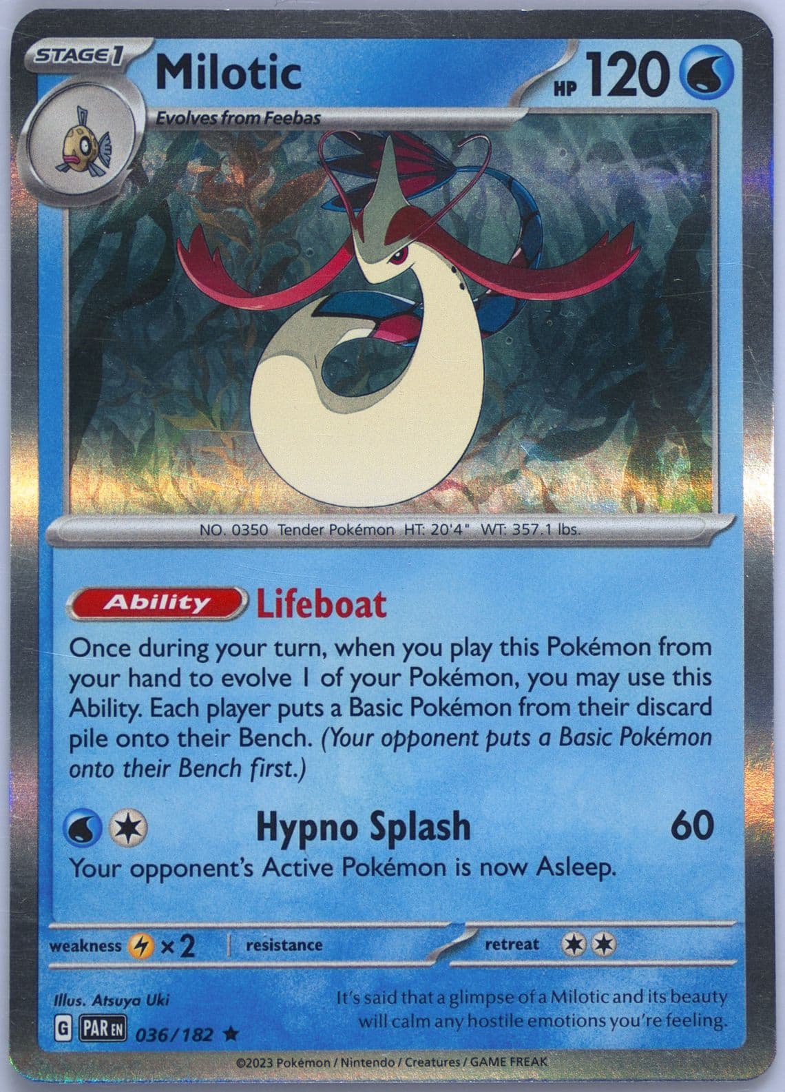 Milotic (036) 2023 Pokemon Par EN-Paradox Rift
