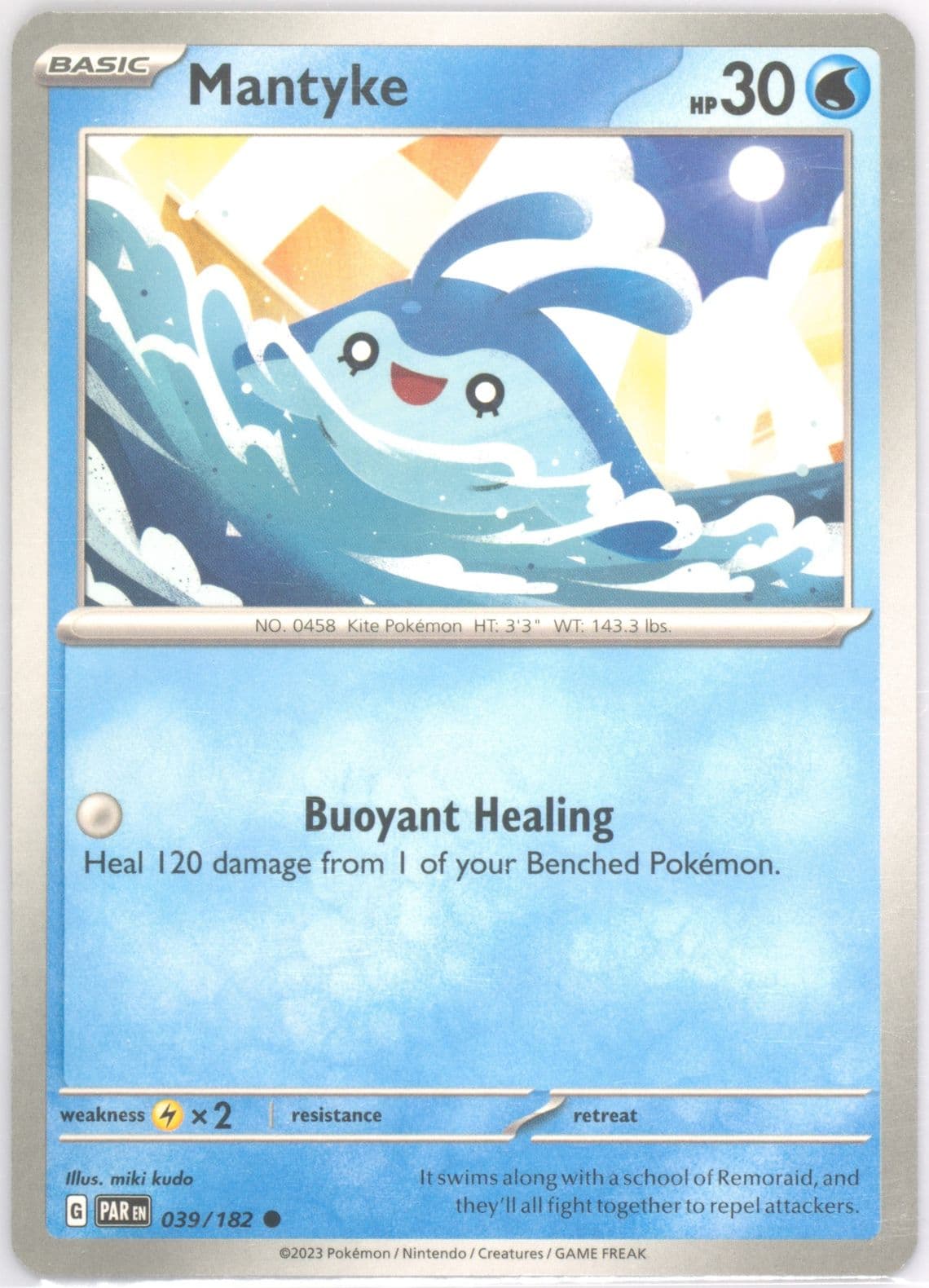 Mantyke (039) 2023 Pokemon Par EN-Paradox Rift
