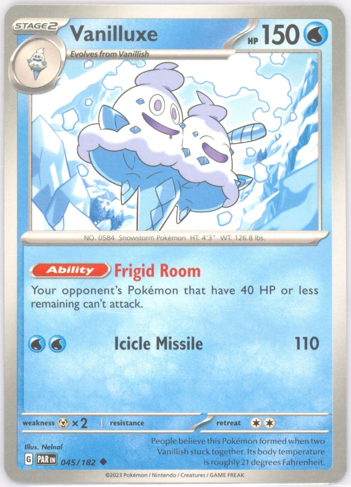Vanilluxe (045) 2023 Pokemon Par EN-Paradox Rift