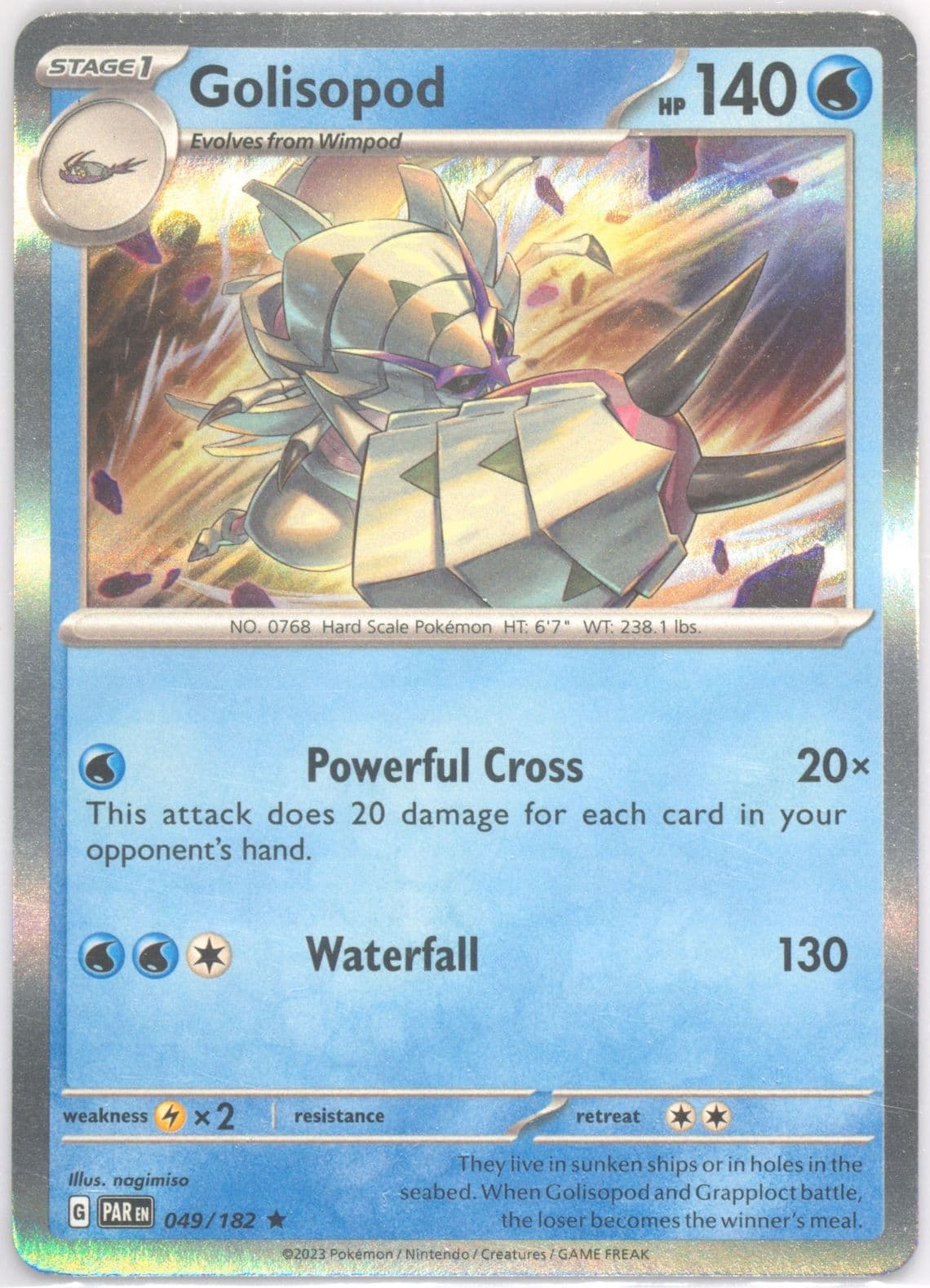 Golisopod (049) 2023 Pokemon Par EN-Paradox Rift