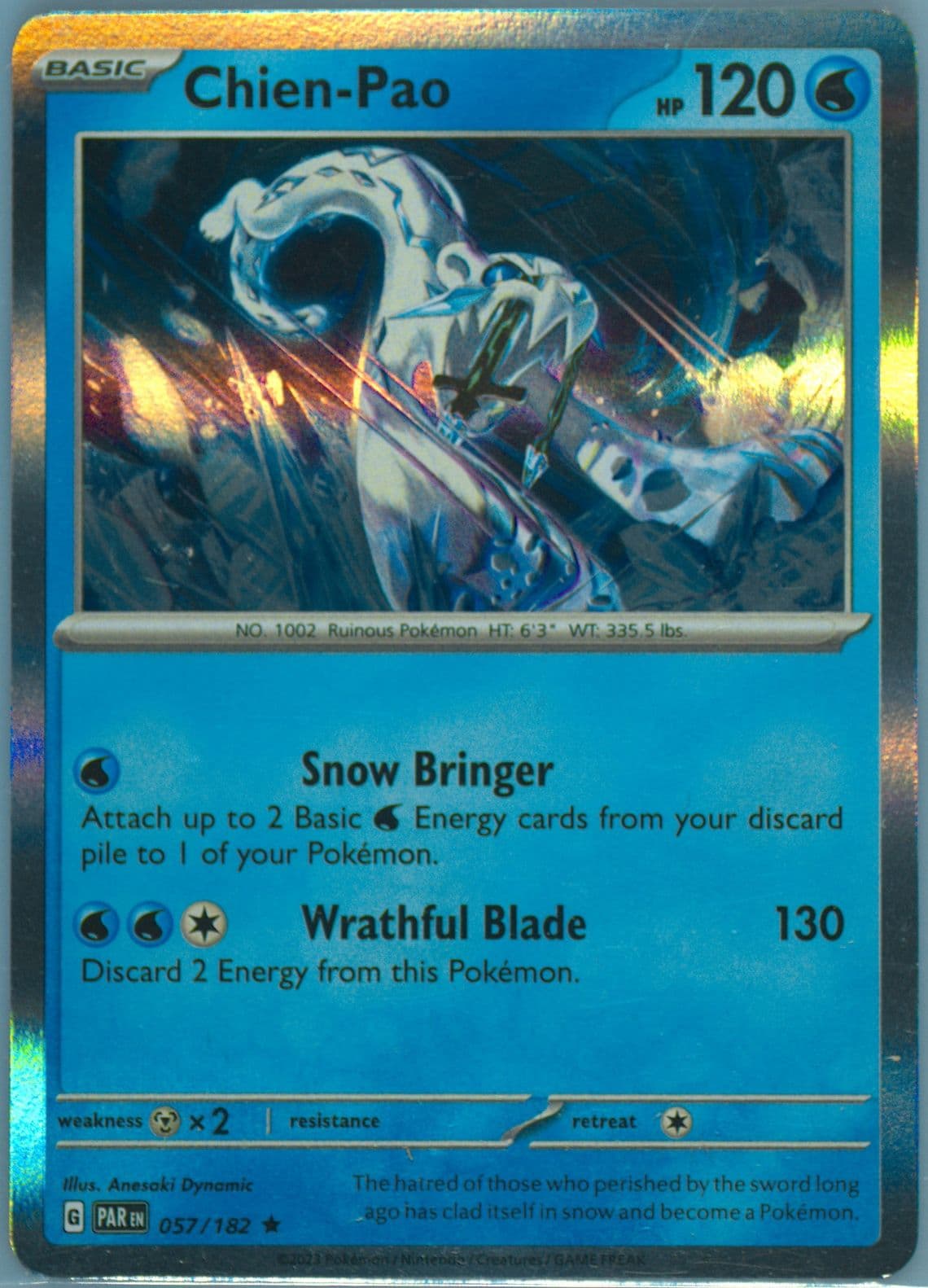 Chien-Pao (057) 2023 Pokemon Par EN-Paradox Rift