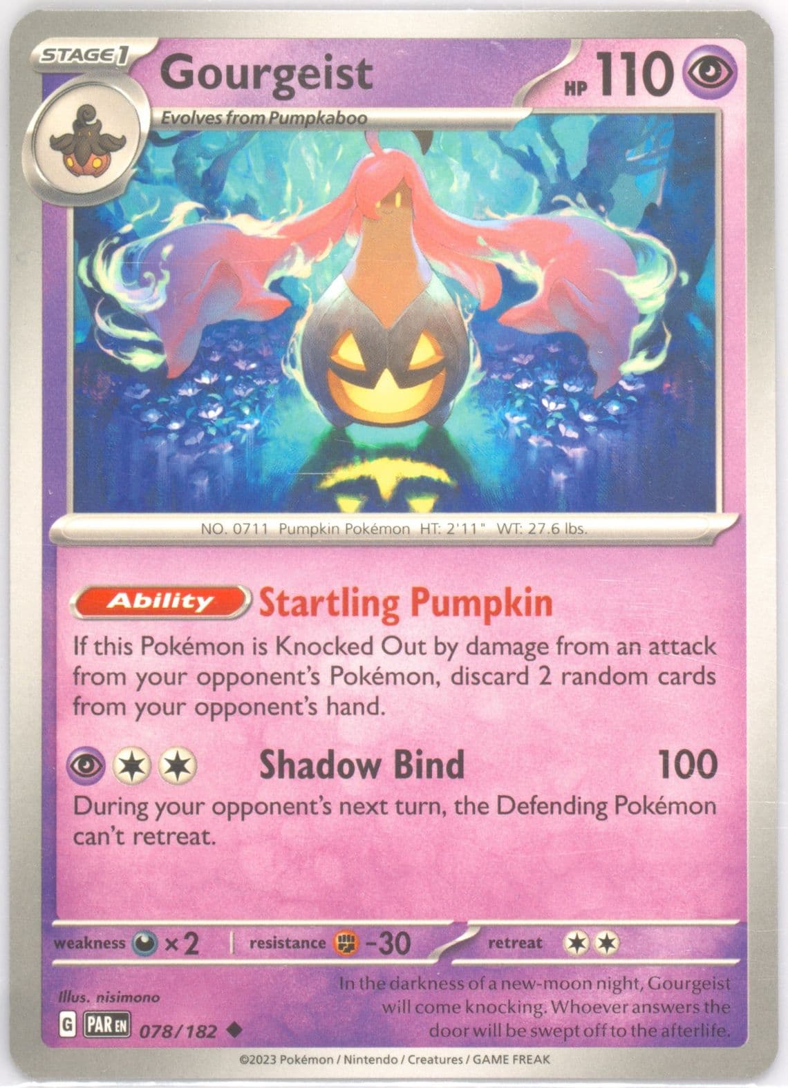 Gourgeist (078) 2023 Pokemon Par EN-Paradox Rift
