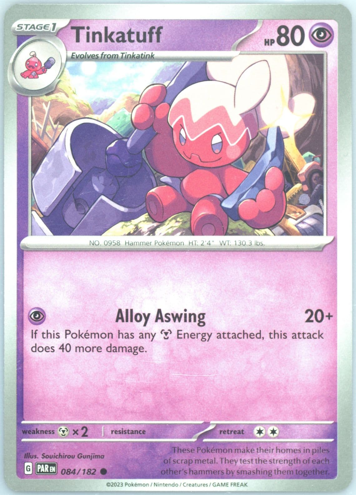 Tinkatuff (084) 2023 Pokemon Par EN-Paradox Rift