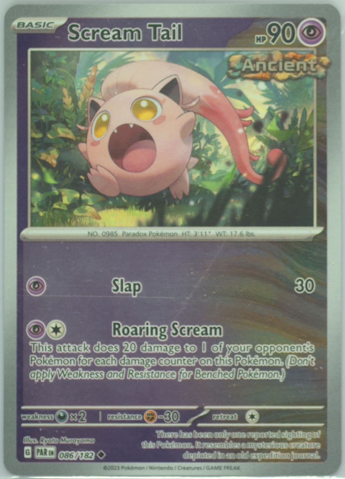 Scream Tail (086) 2023 Pokemon Par EN-Paradox Rift