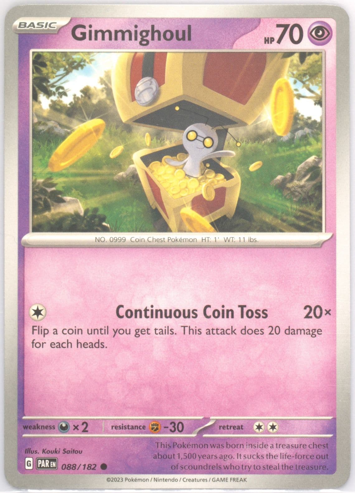 Gimmighoul (088) 2023 Pokemon Par EN-Paradox Rift