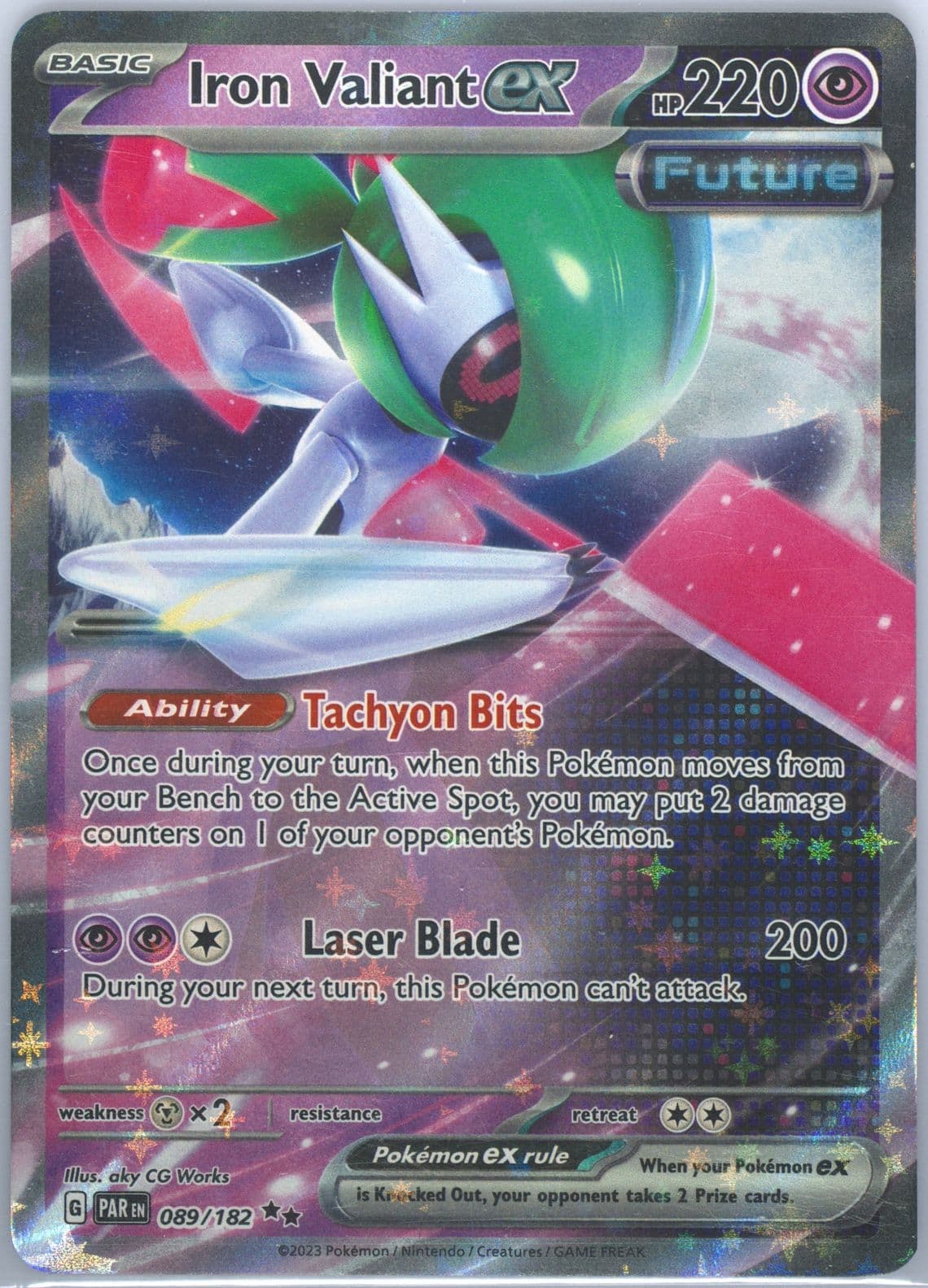 Iron Valiant EX (089) 2023 Pokemon Par EN-Paradox Rift