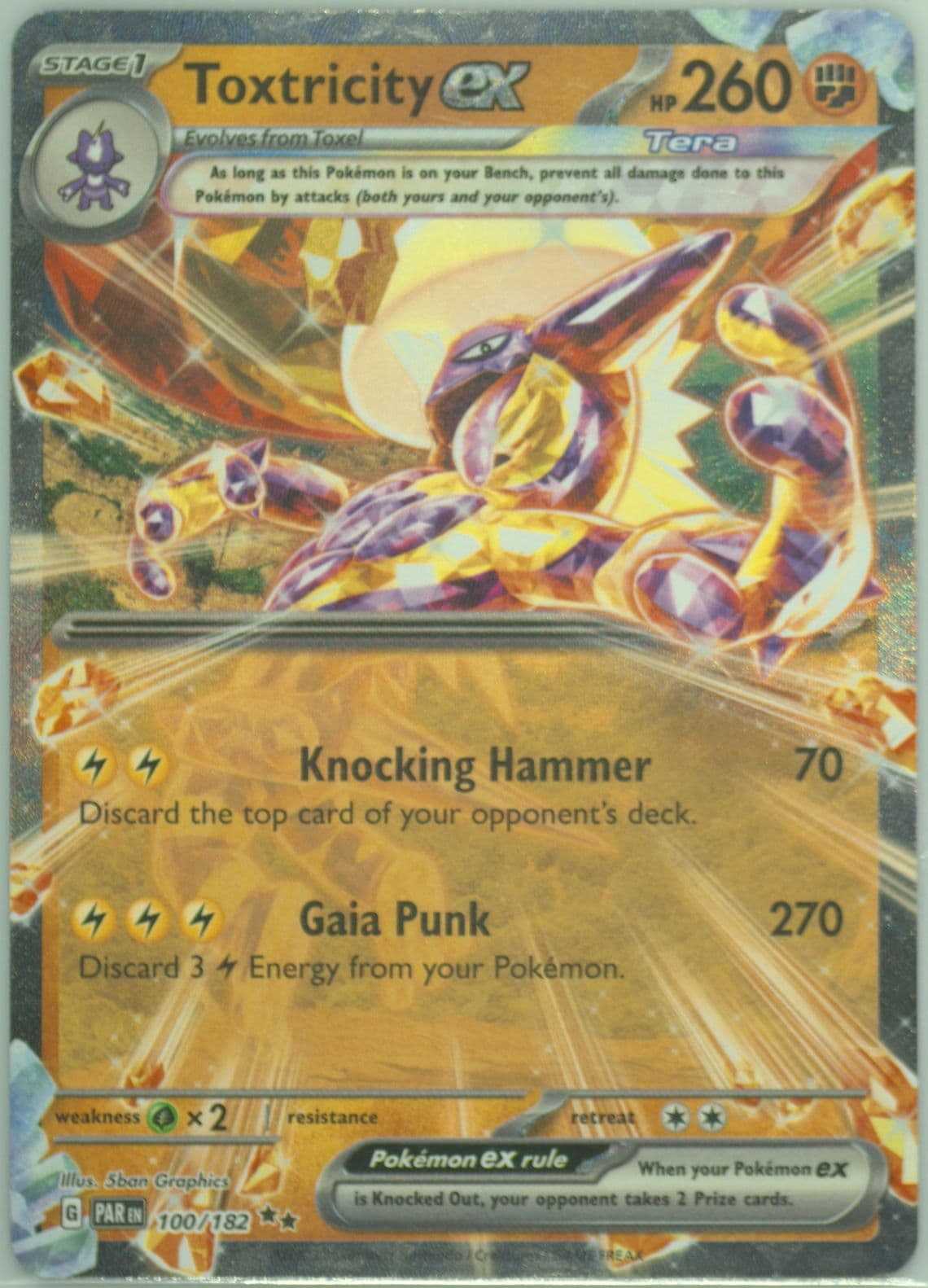 Toxtricity EX (100) 2023 Pokemon Par EN-Paradox Rift