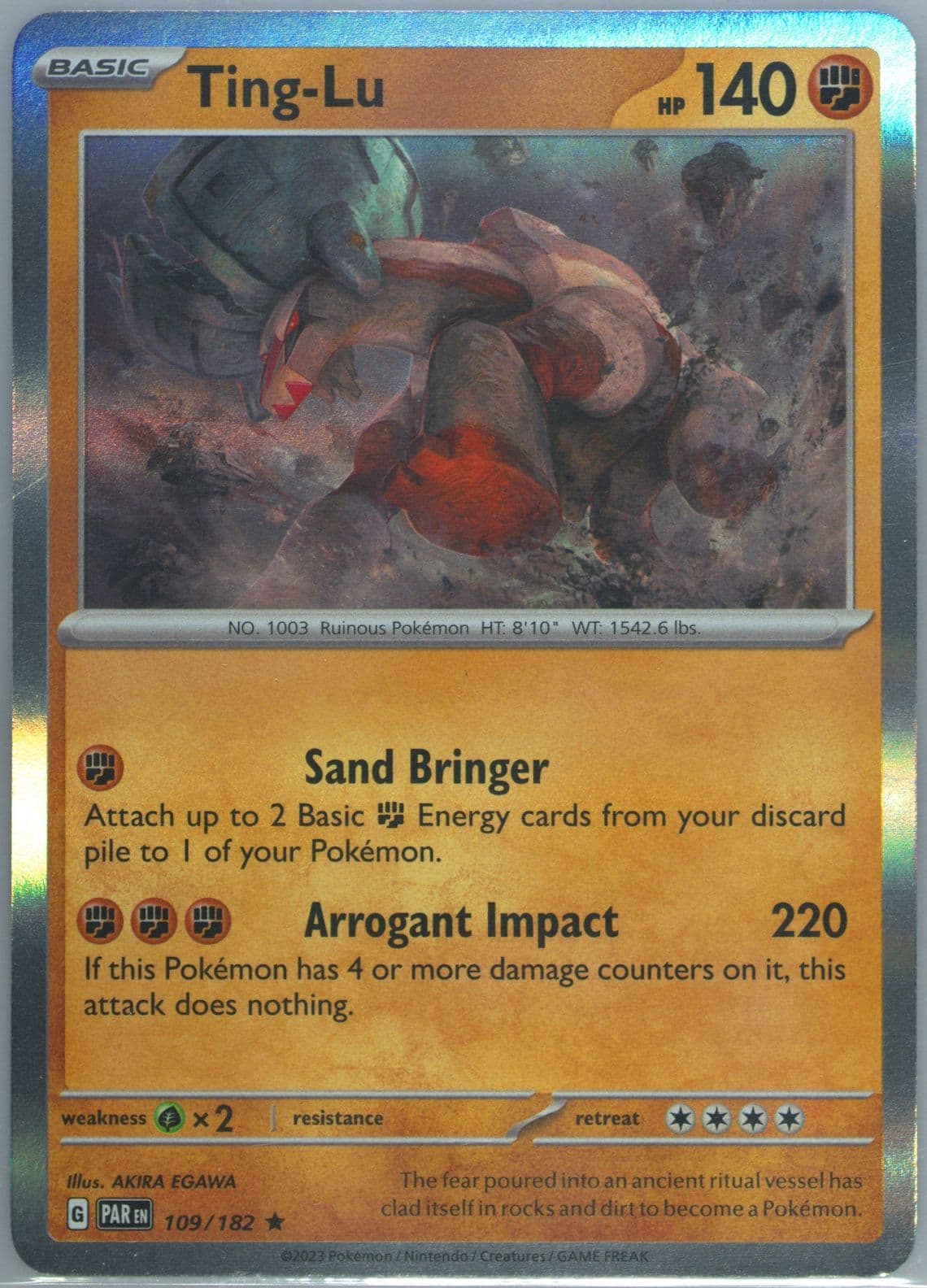 Ting-LU (109) 2023 Pokemon Par EN-Paradox Rift