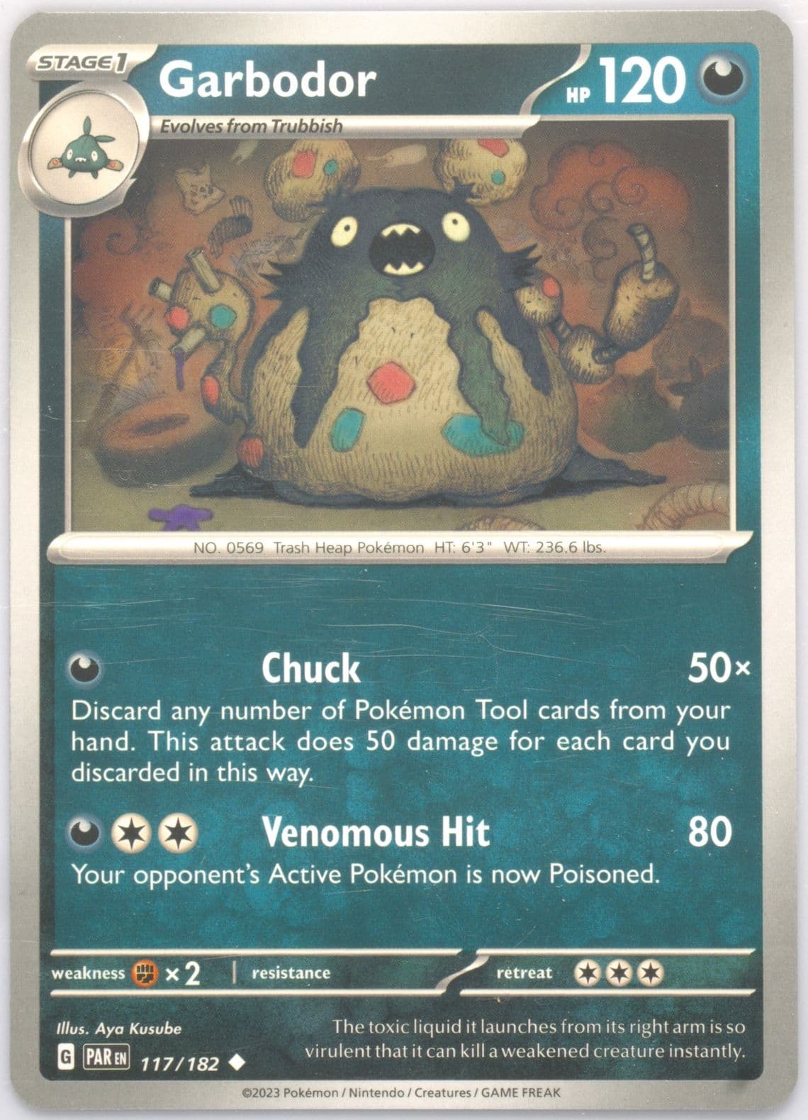 Garbodor (117) 2023 Pokemon Par EN-Paradox Rift