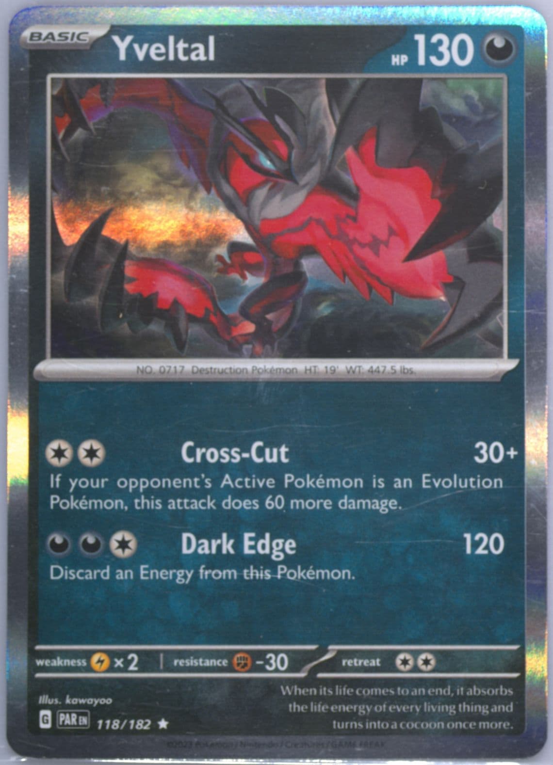 Yveltal (118) 2023 Pokemon Par EN-Paradox Rift