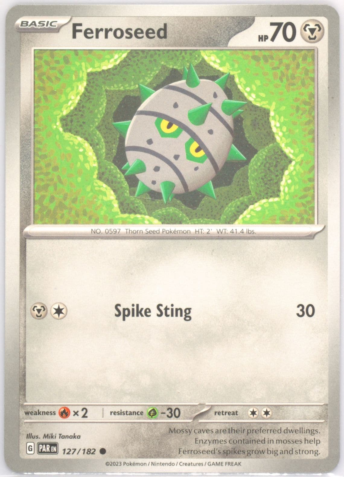Ferroseed (127) 2023 Pokemon Par EN-Paradox Rift